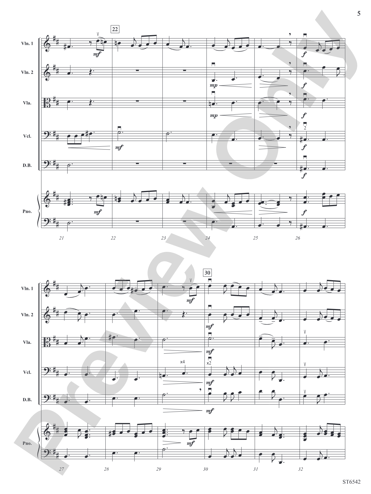 To B, or Not to B?: String Orchestra Conductor Score & Parts