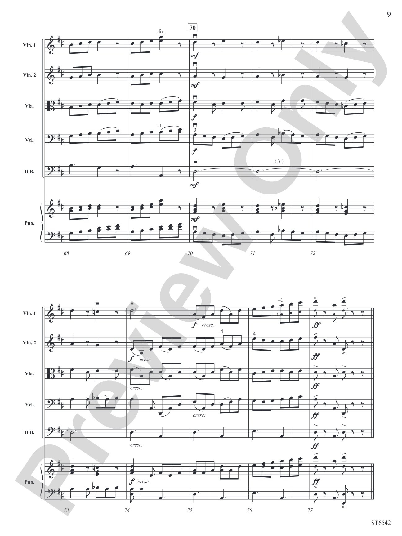 To B, or Not to B?: String Orchestra Conductor Score & Parts
