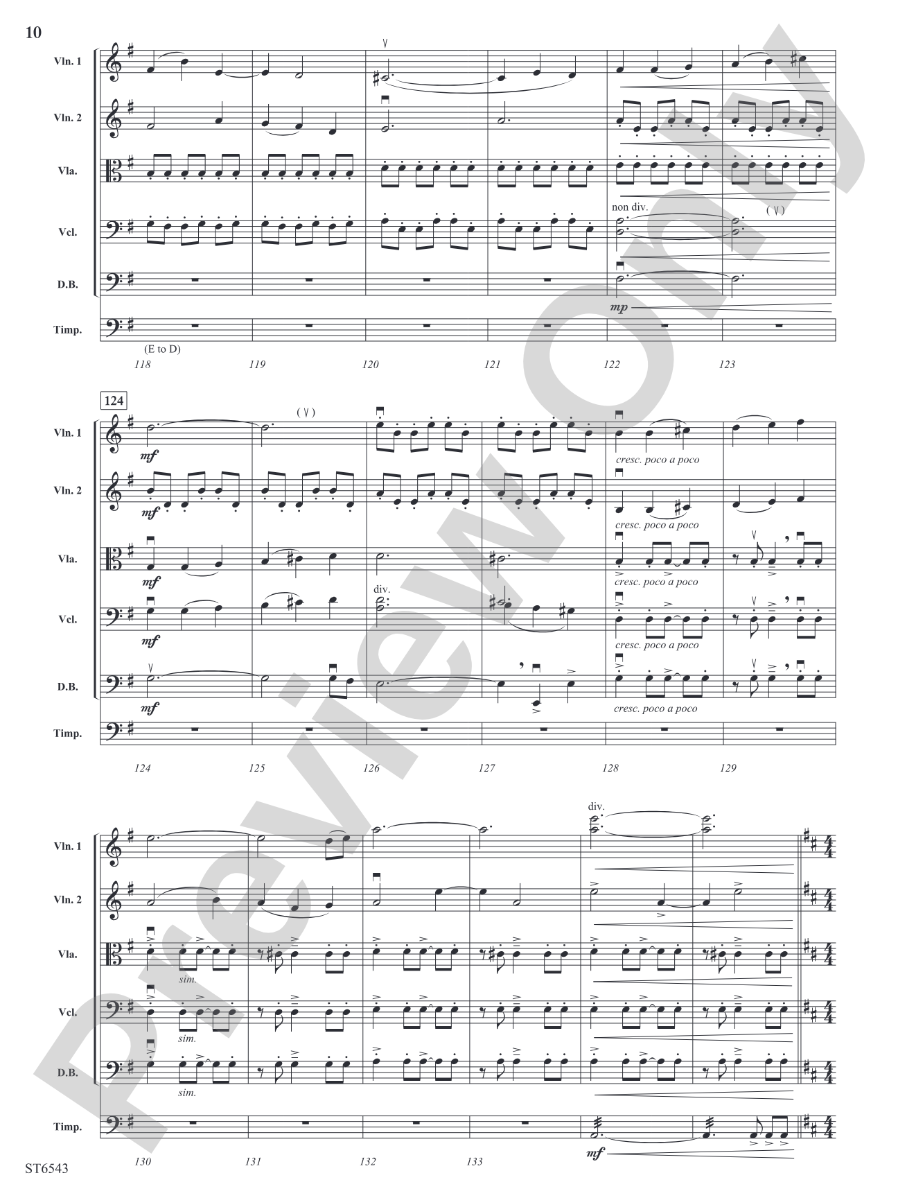 Visions of the Sky: String Orchestra Conductor Score & Parts