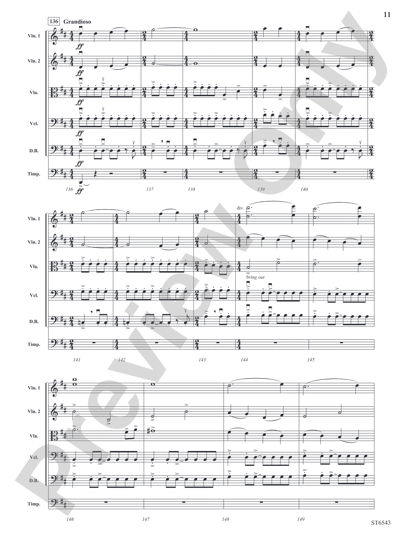 Visions of the Sky: String Orchestra Conductor Score & Parts