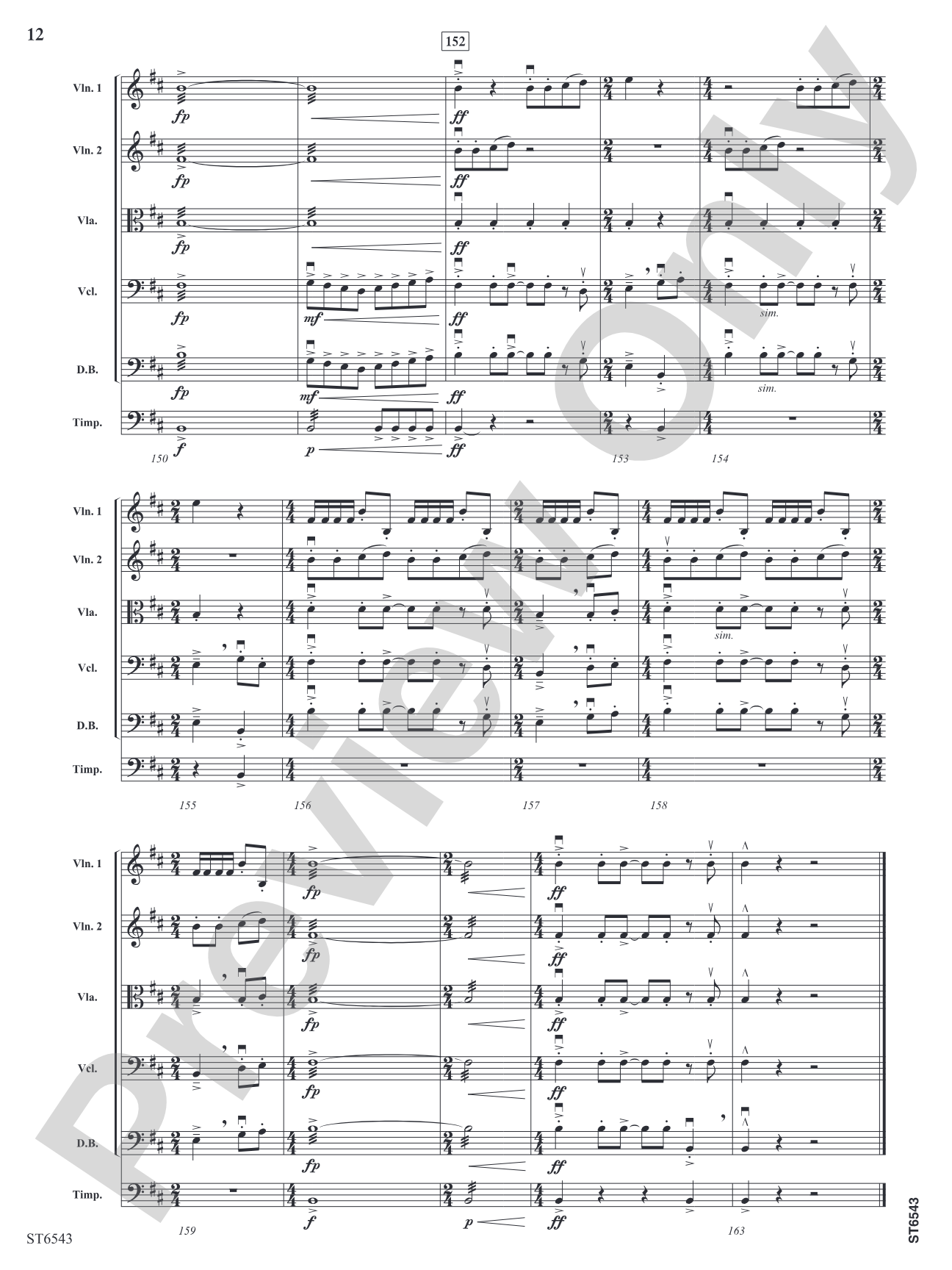 Visions of the Sky: String Orchestra Conductor Score & Parts