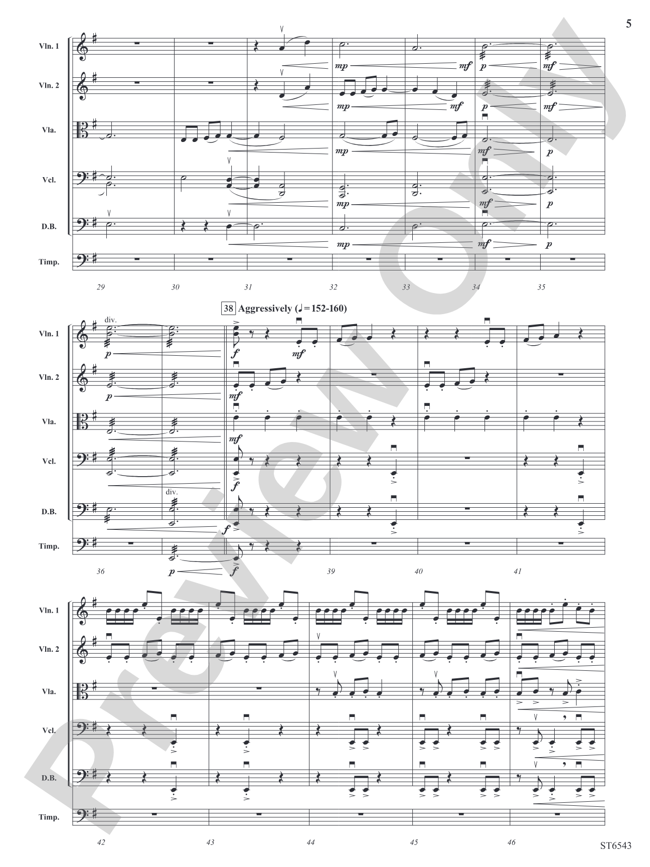 Visions of the Sky: String Orchestra Conductor Score & Parts