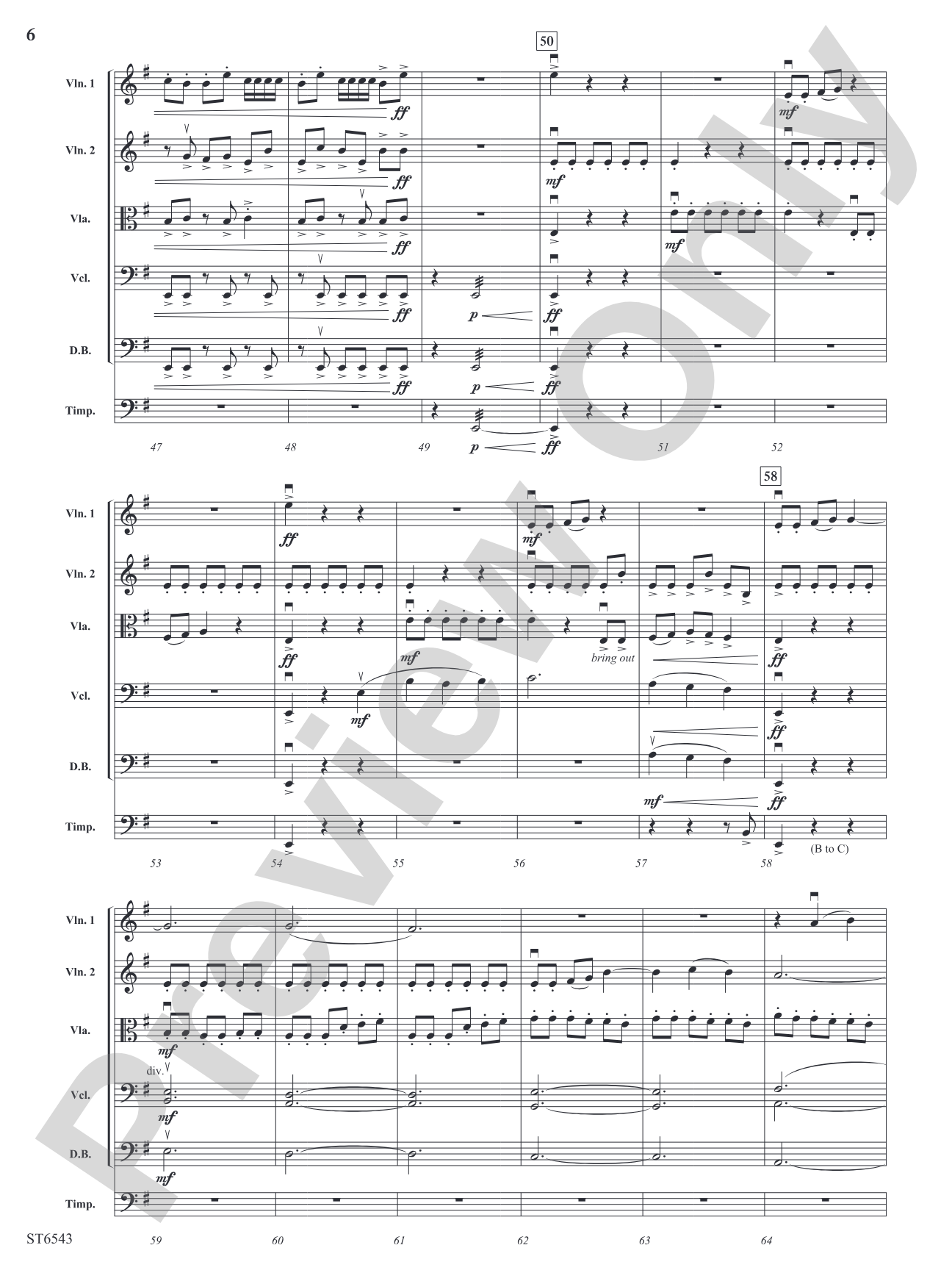 Visions of the Sky: String Orchestra Conductor Score & Parts