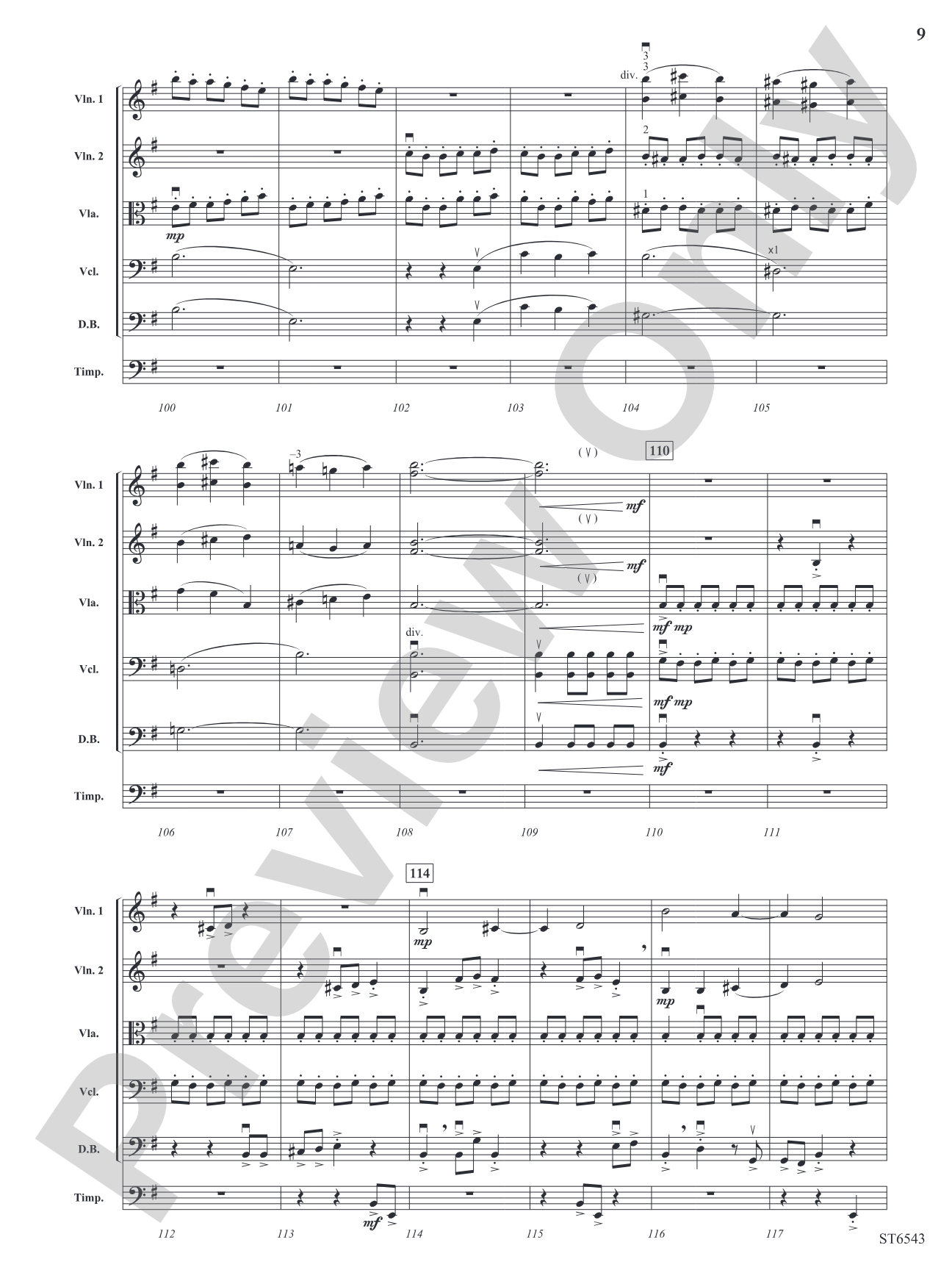 Visions of the Sky: String Orchestra Conductor Score & Parts