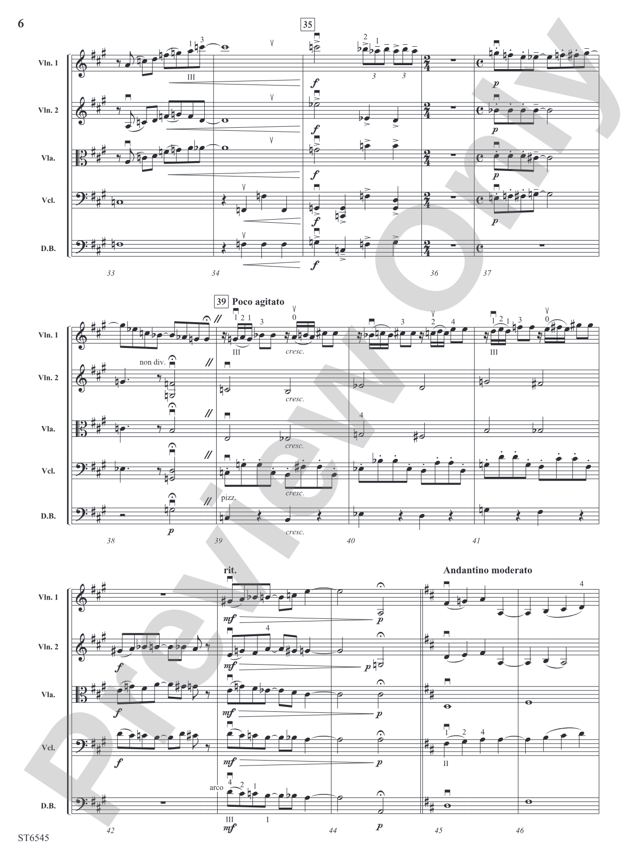 Themes from Rhapsody in Blue: String Orchestra Conductor Score & Parts