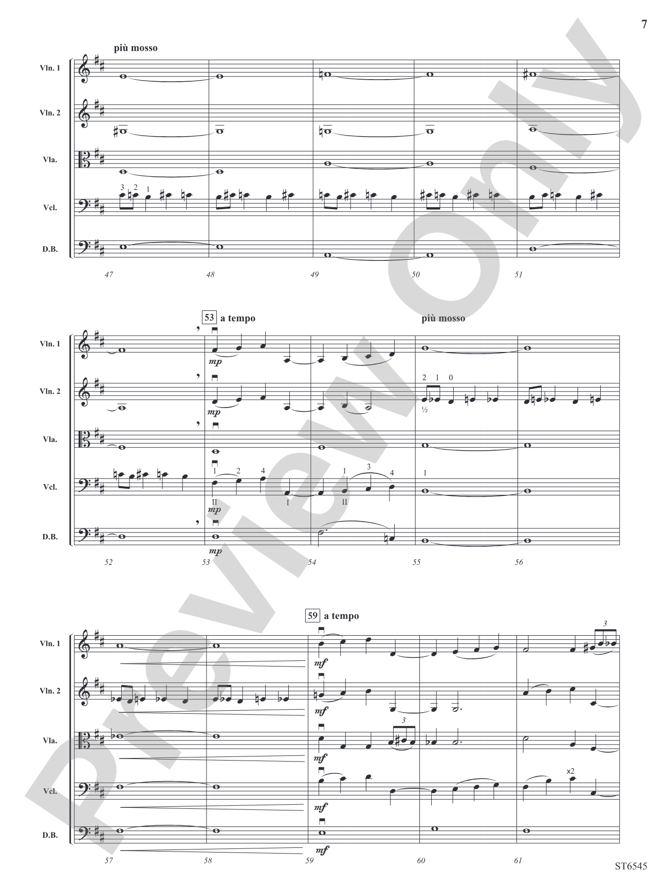 Themes from Rhapsody in Blue: String Orchestra Conductor Score & Parts
