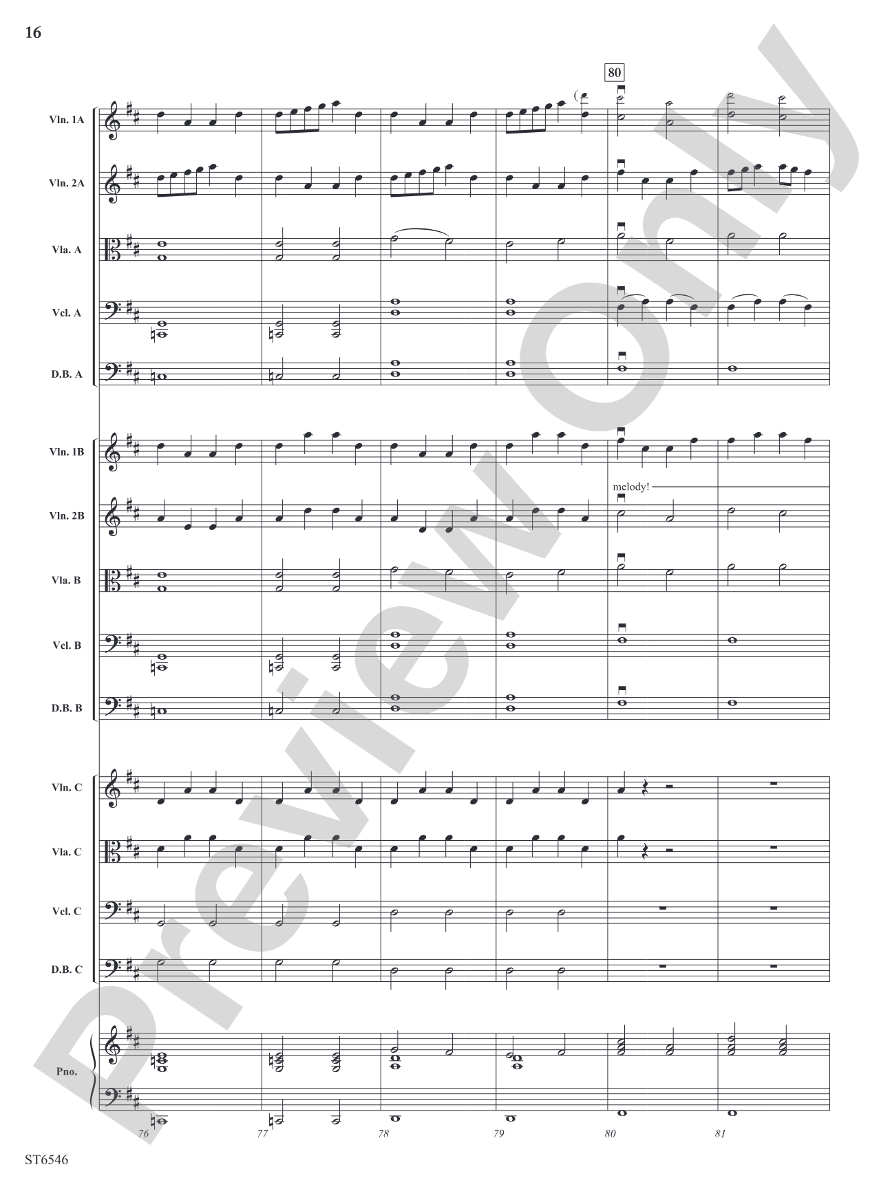 Momentous (for single or multi-level string orchestra): String Orchestra Conductor Score & Parts
