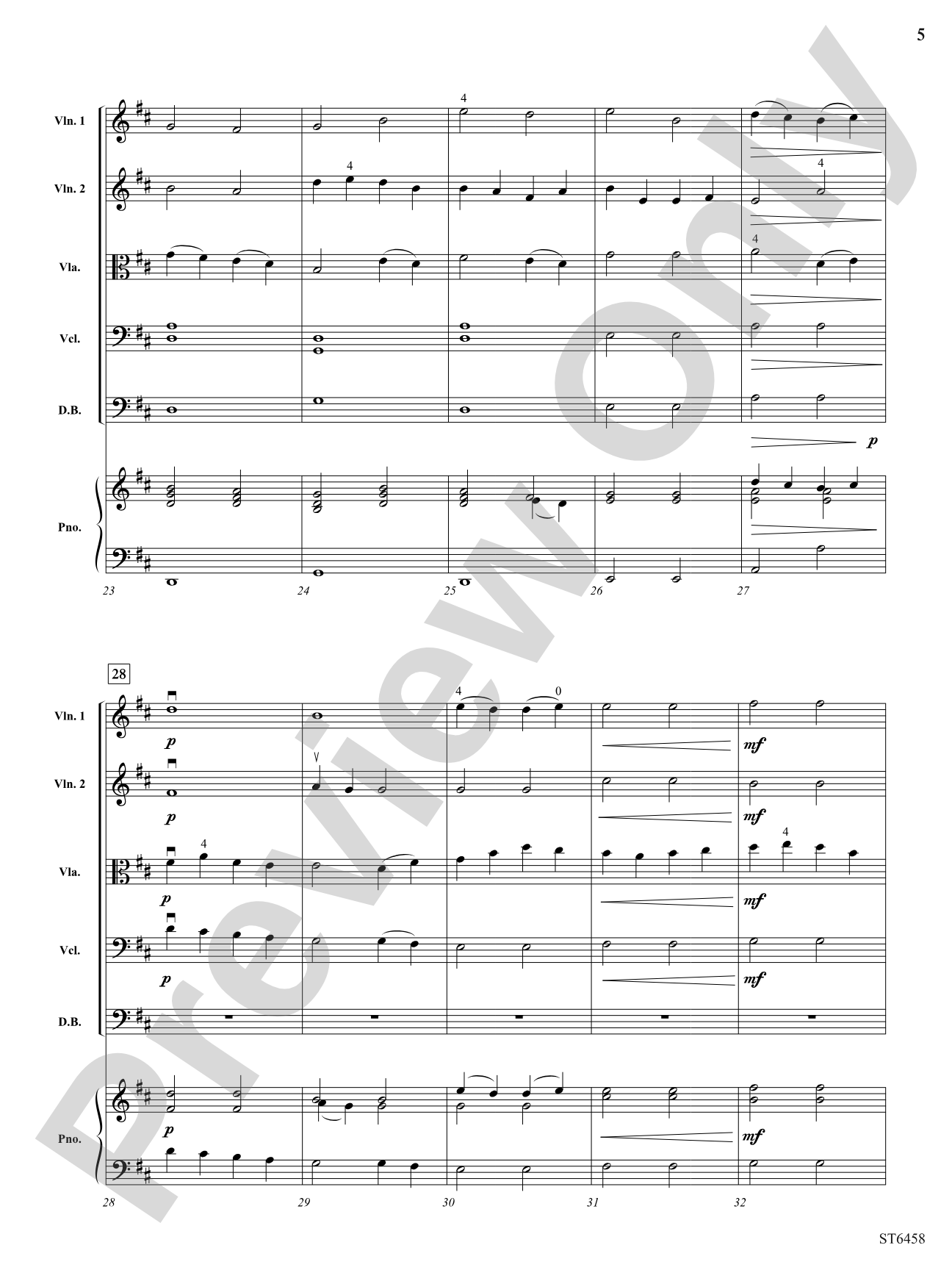 Bits of Brandenburg: String Orchestra Conductor Score & Parts