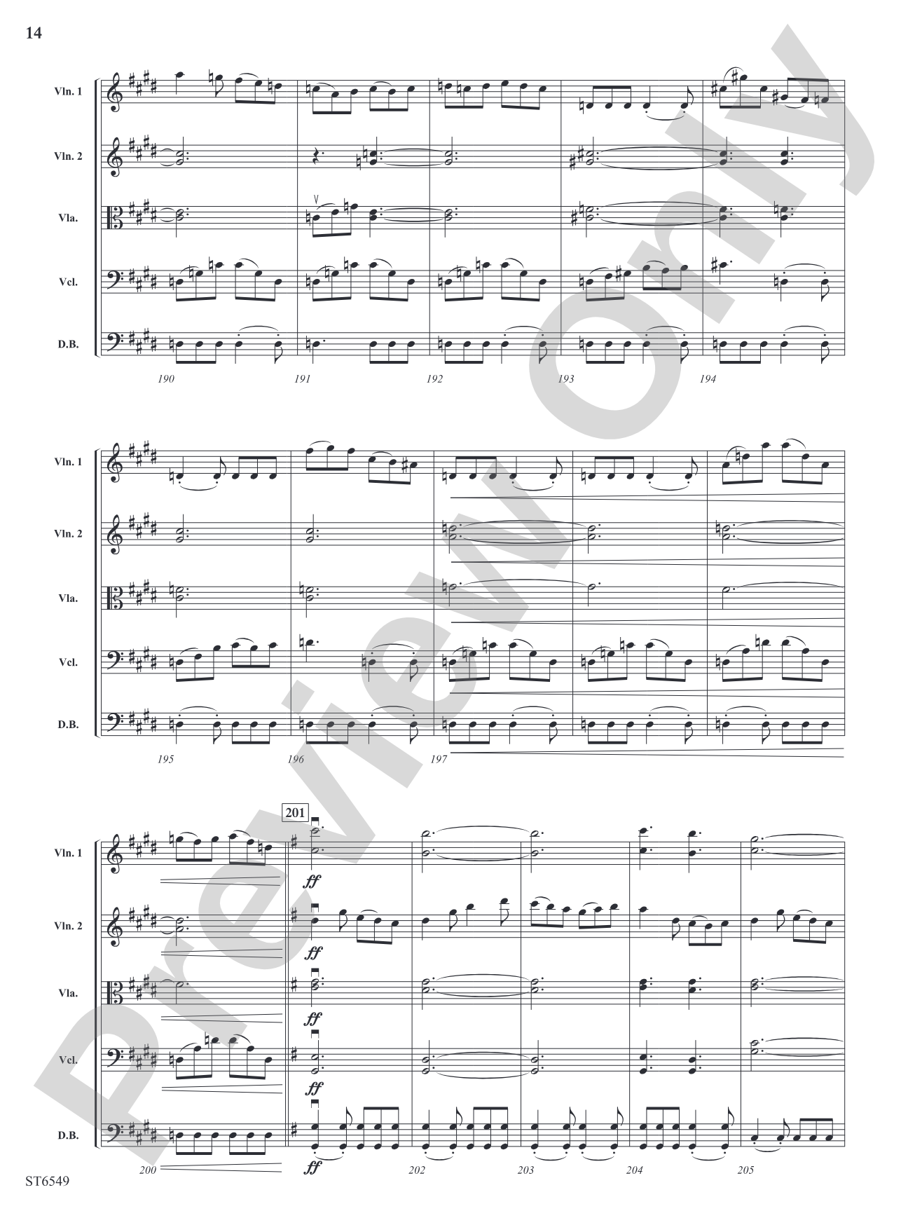All the Things: String Orchestra Conductor Score & Parts