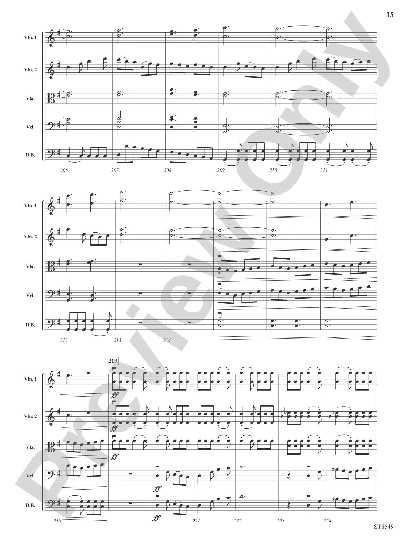 All the Things: String Orchestra Conductor Score & Parts