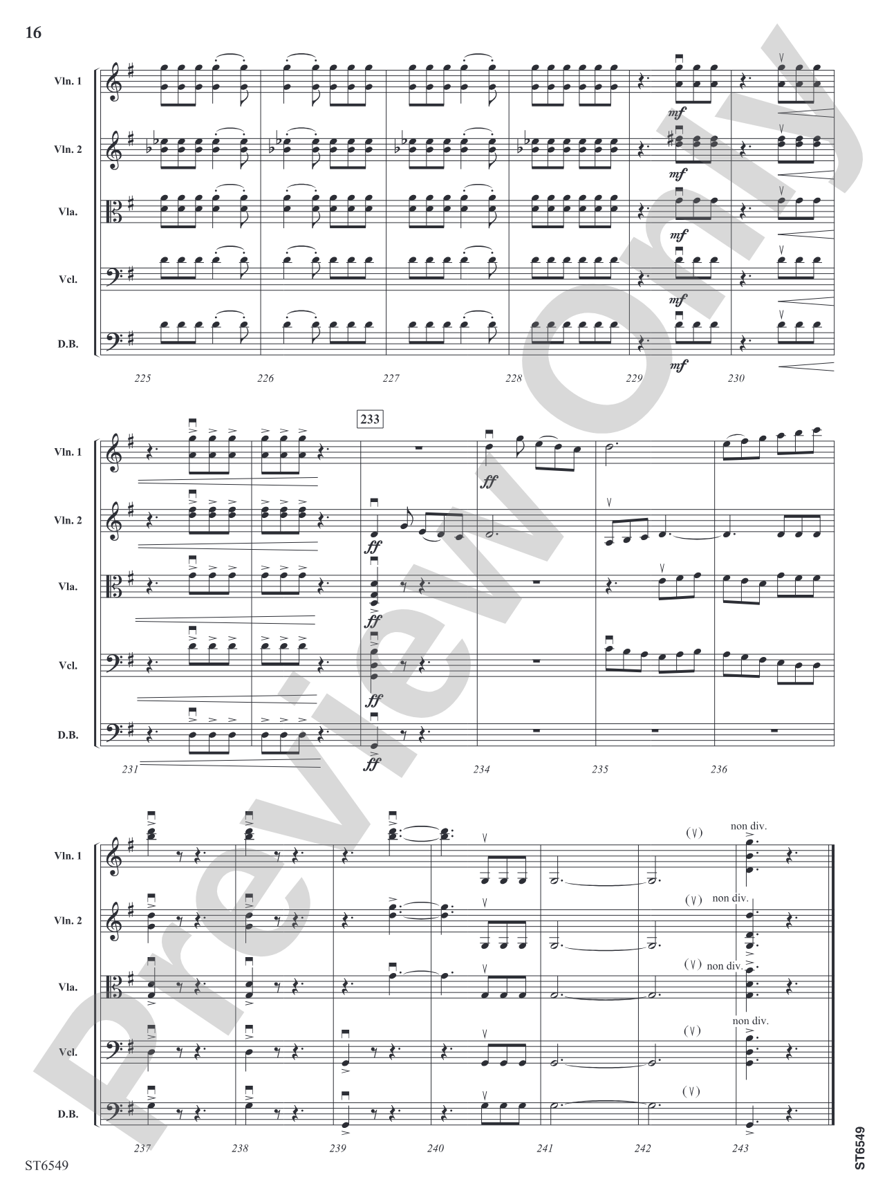 All the Things: String Orchestra Conductor Score & Parts