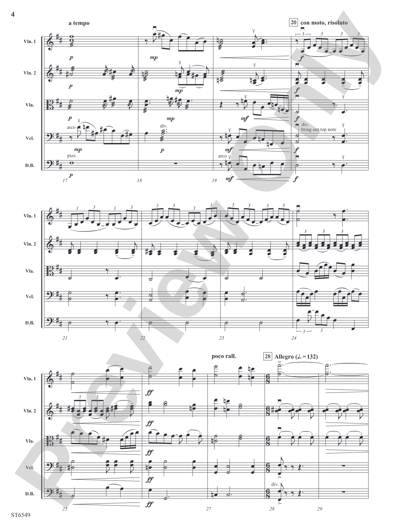 All the Things: String Orchestra Conductor Score & Parts