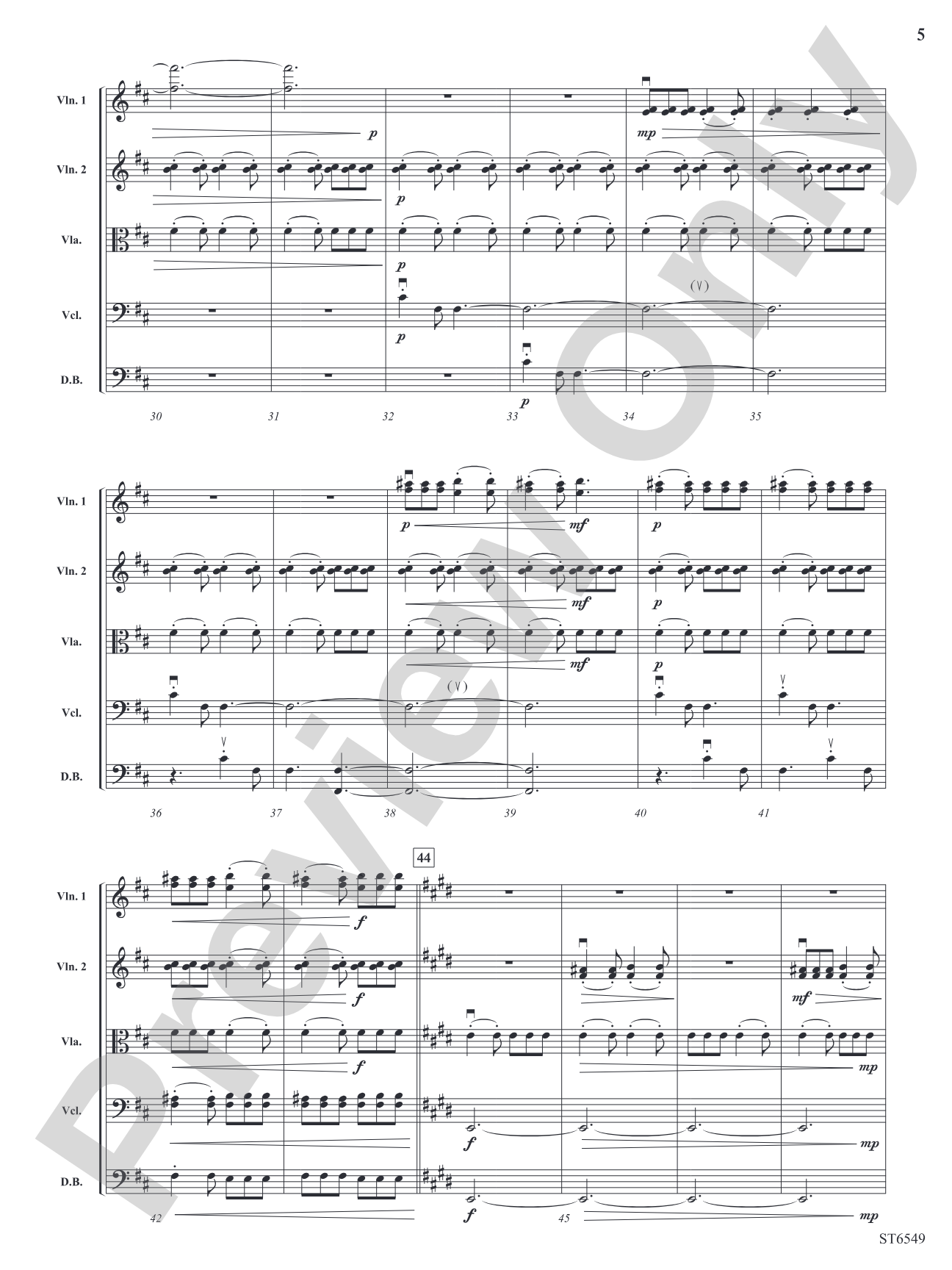 All the Things: String Orchestra Conductor Score & Parts