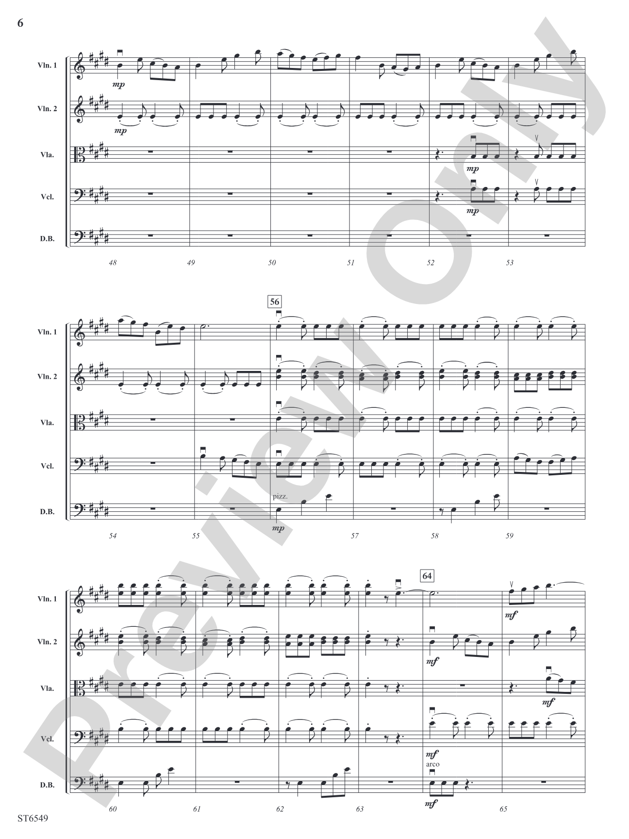 All the Things: String Orchestra Conductor Score & Parts