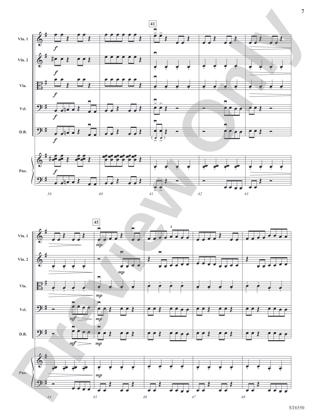 Double Agent: String Orchestra Conductor Score & Parts