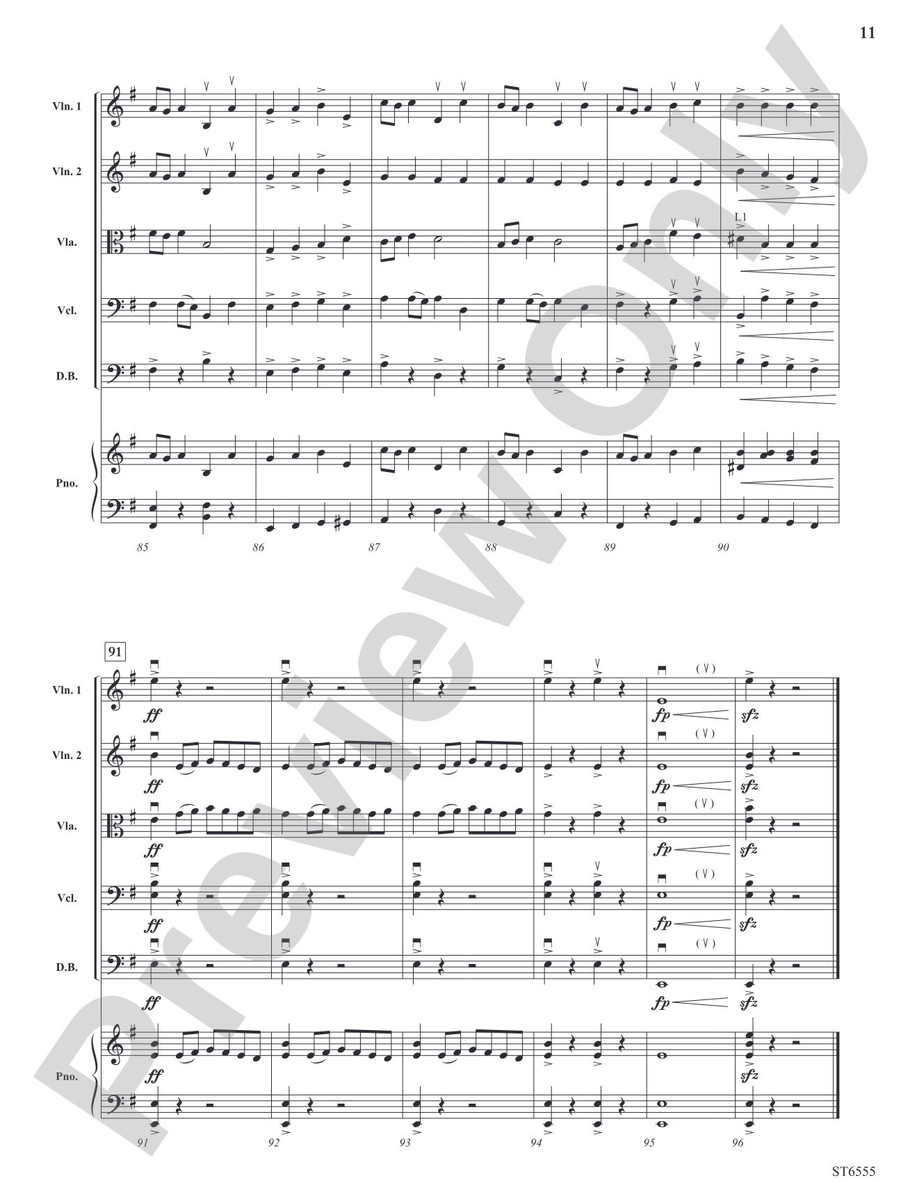 Battle of the Bows: String Orchestra Conductor Score & Parts