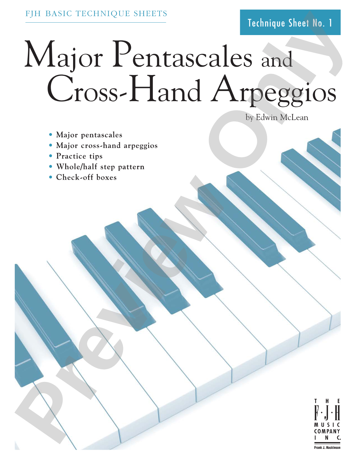 Major Pentascales and Cross-Hand Arpeggios: Piano