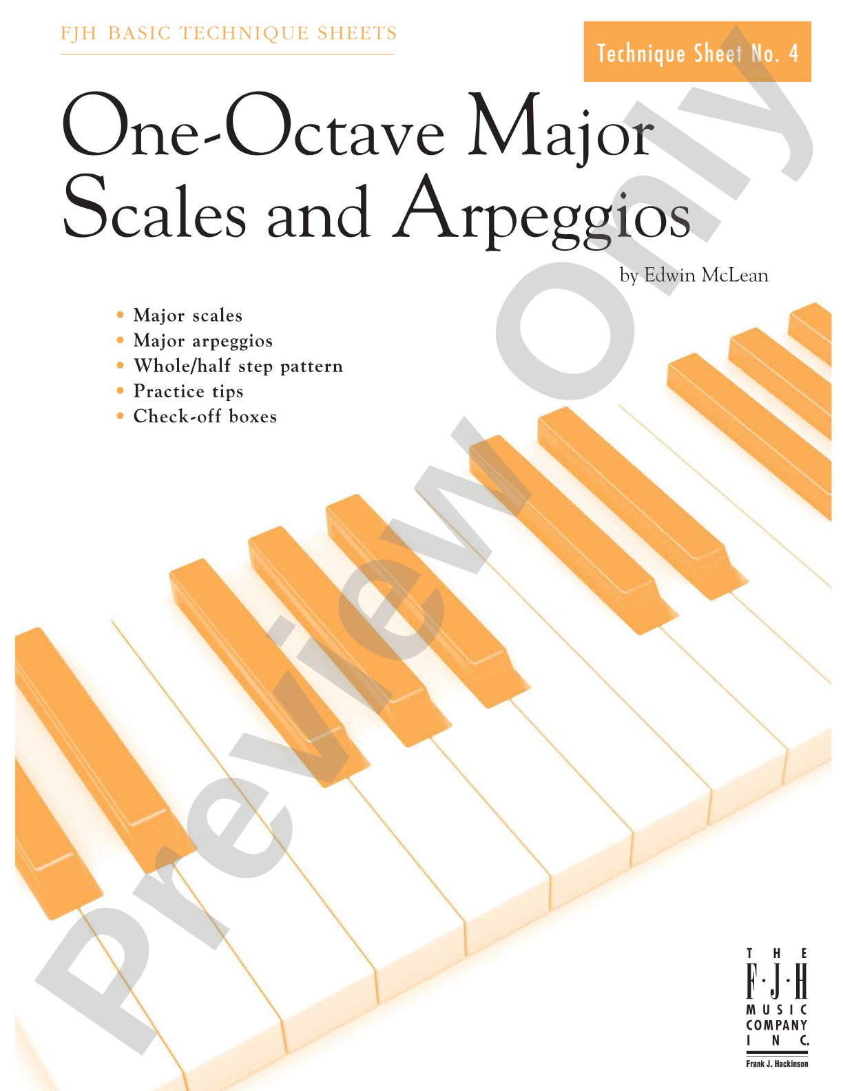 One-Octave Major Scales and Arpeggios: Piano