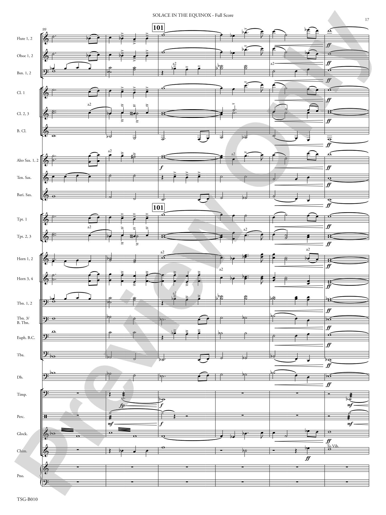 Solace in the Equinox: Concert Band Conductor Score & Parts