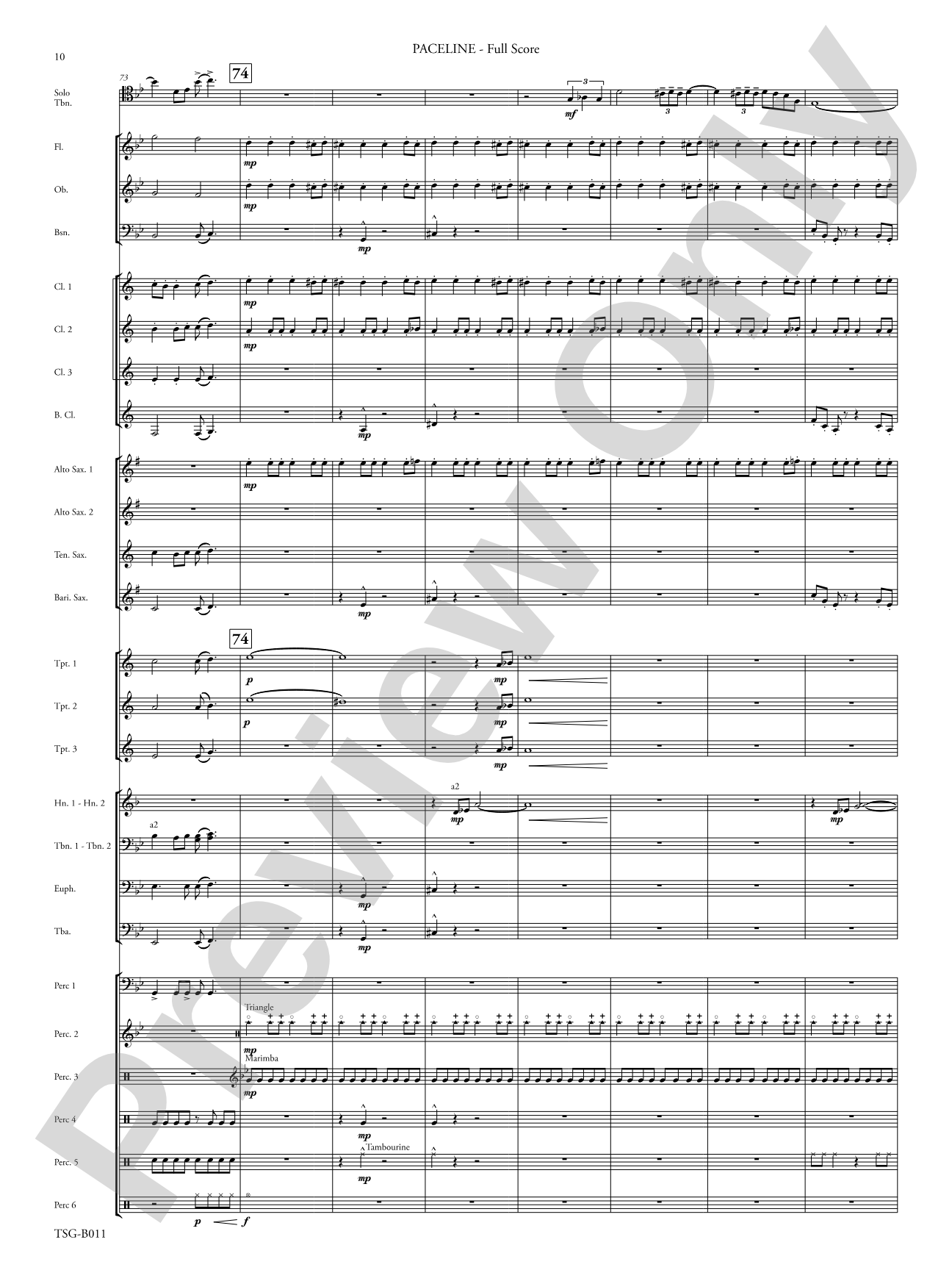 Paceline: Concert Band Conductor Score & Parts