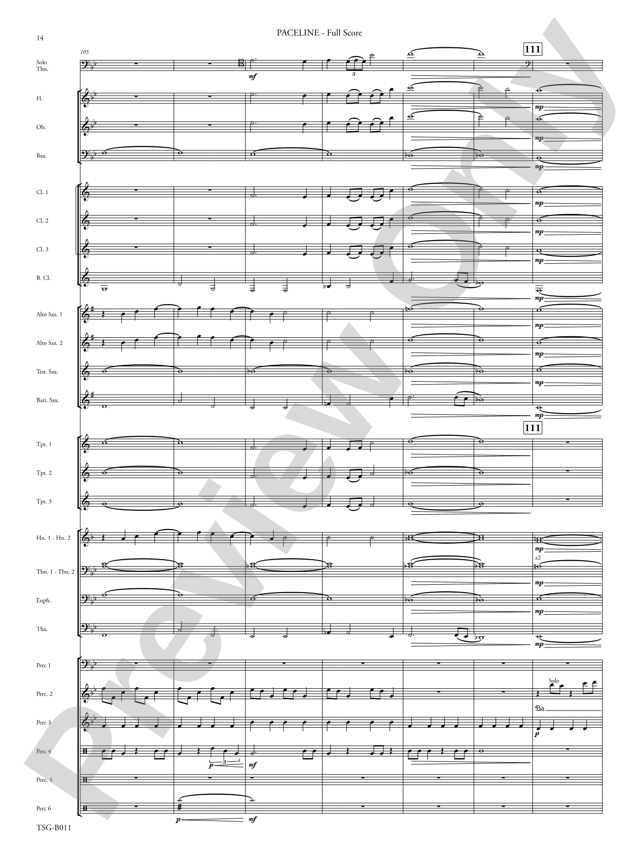 Paceline: Concert Band Conductor Score & Parts
