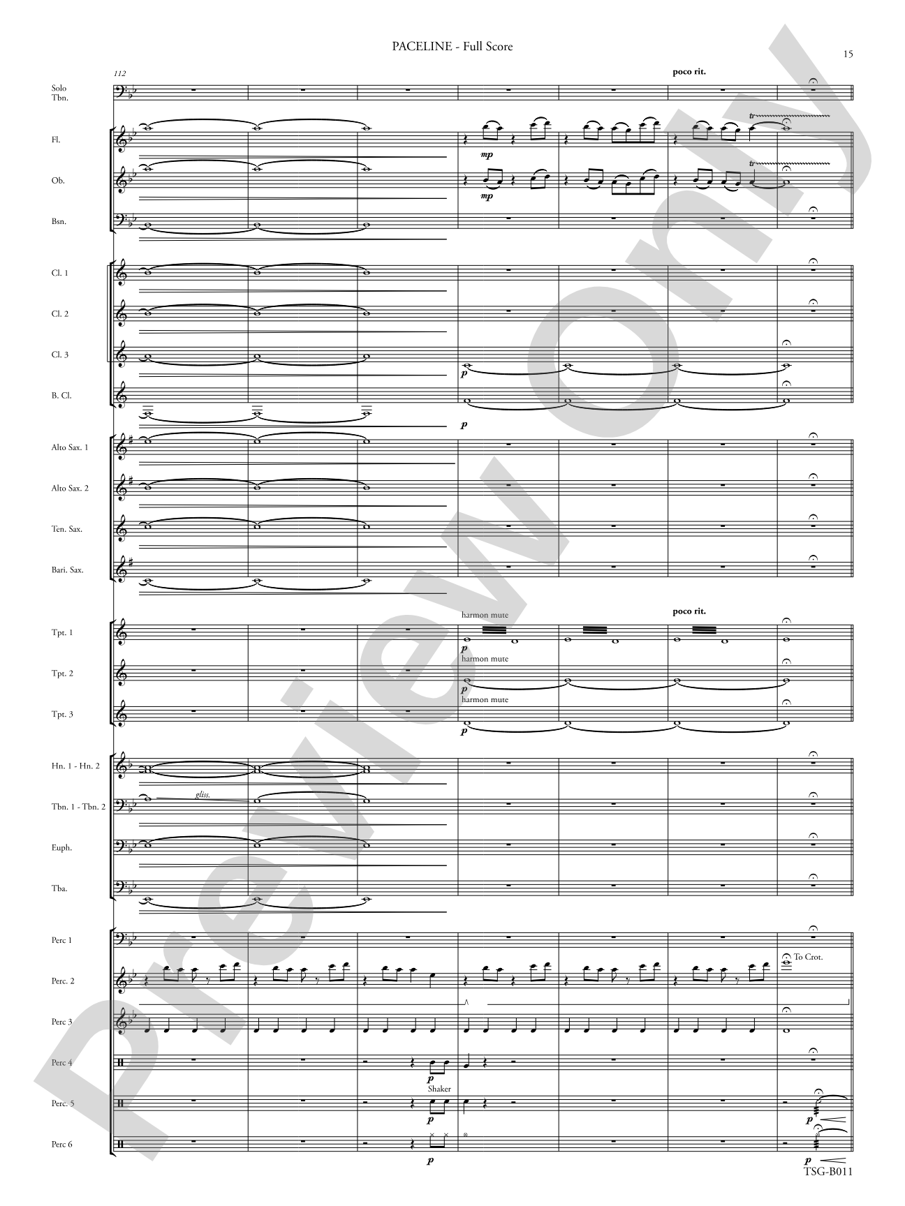 Paceline: Concert Band Conductor Score & Parts