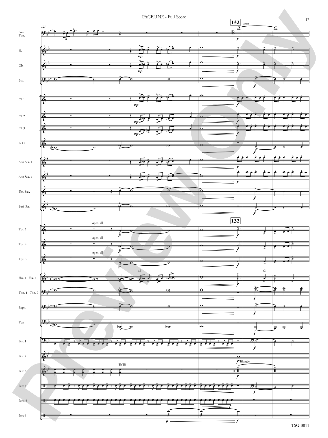 Paceline: Concert Band Conductor Score & Parts