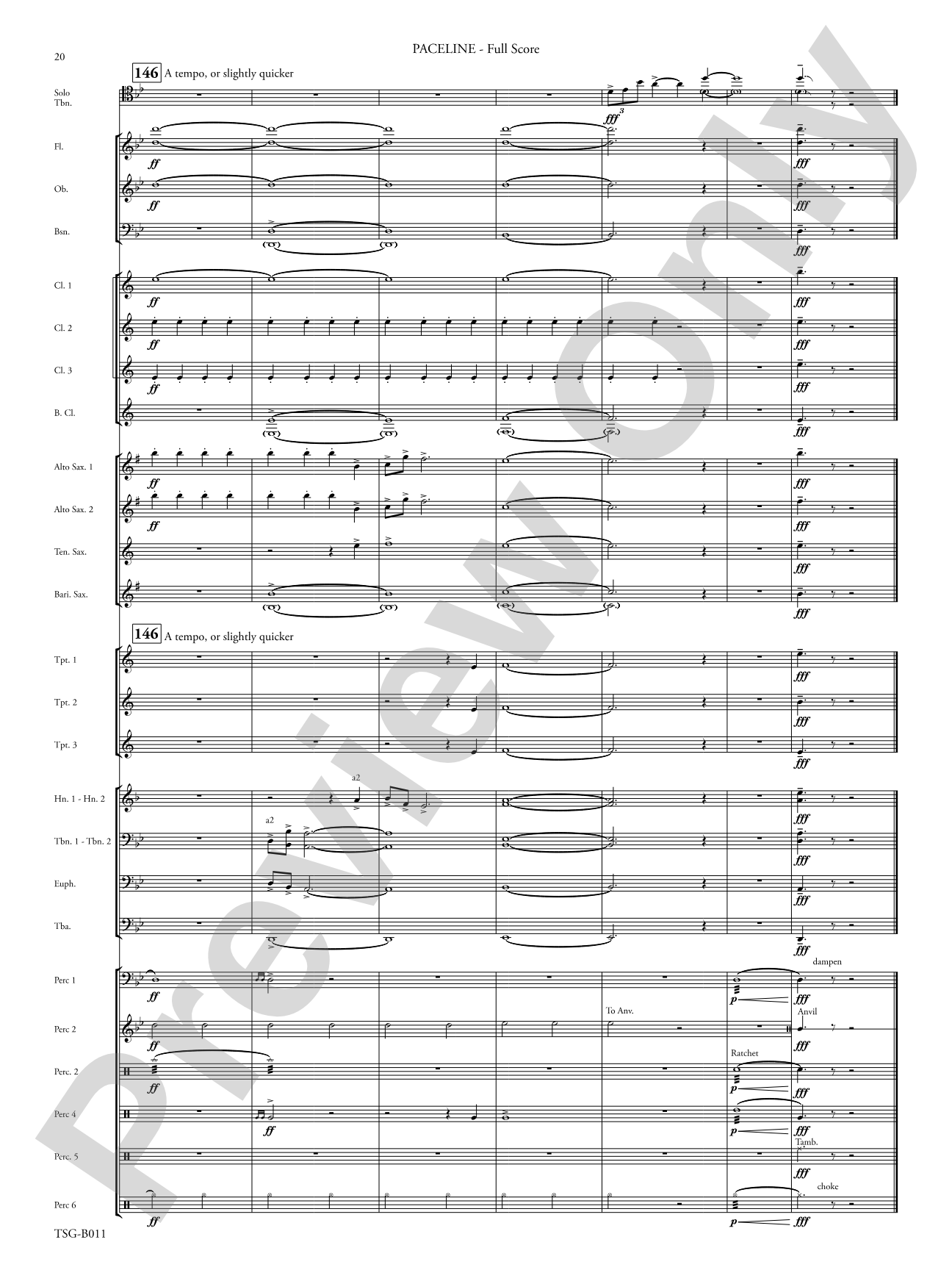 Paceline: Concert Band Conductor Score & Parts