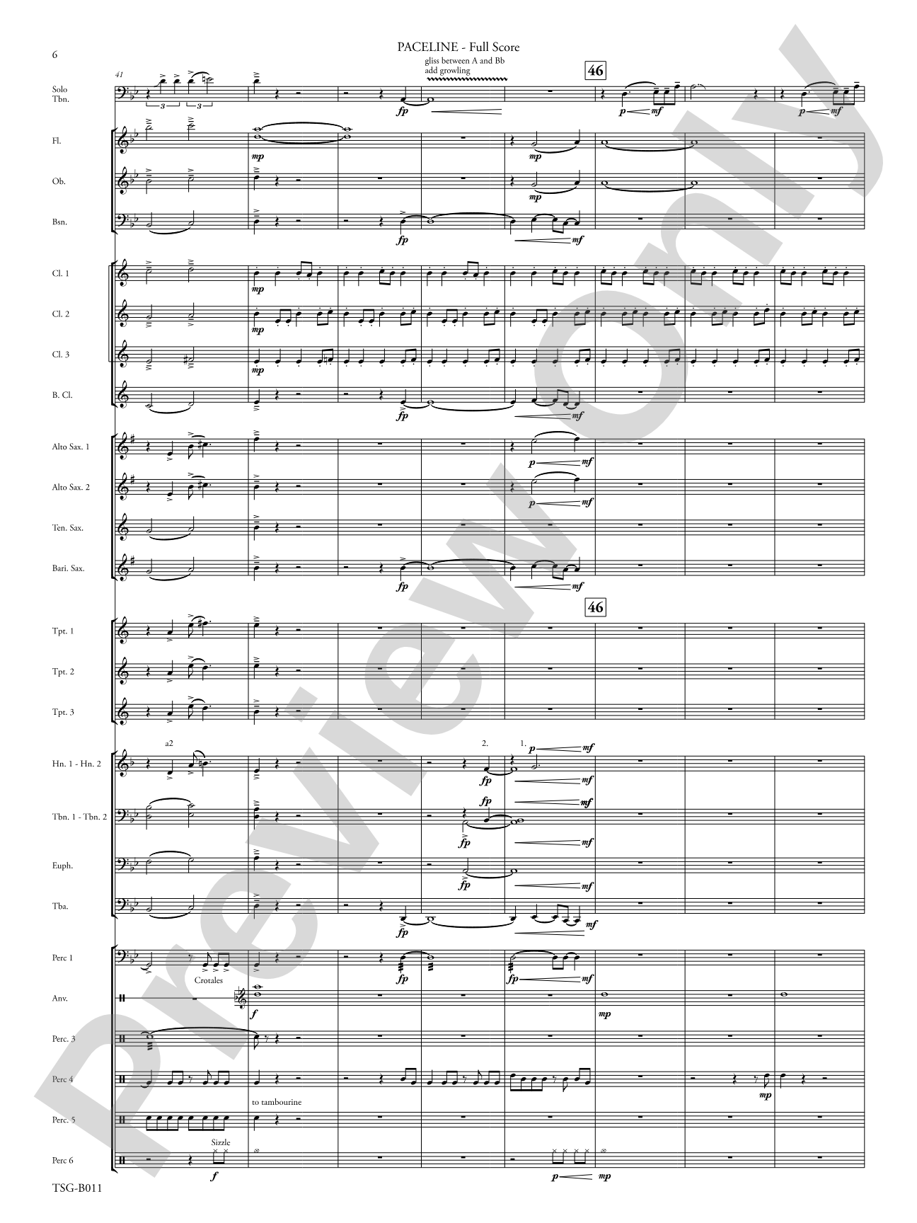 Paceline: Concert Band Conductor Score & Parts
