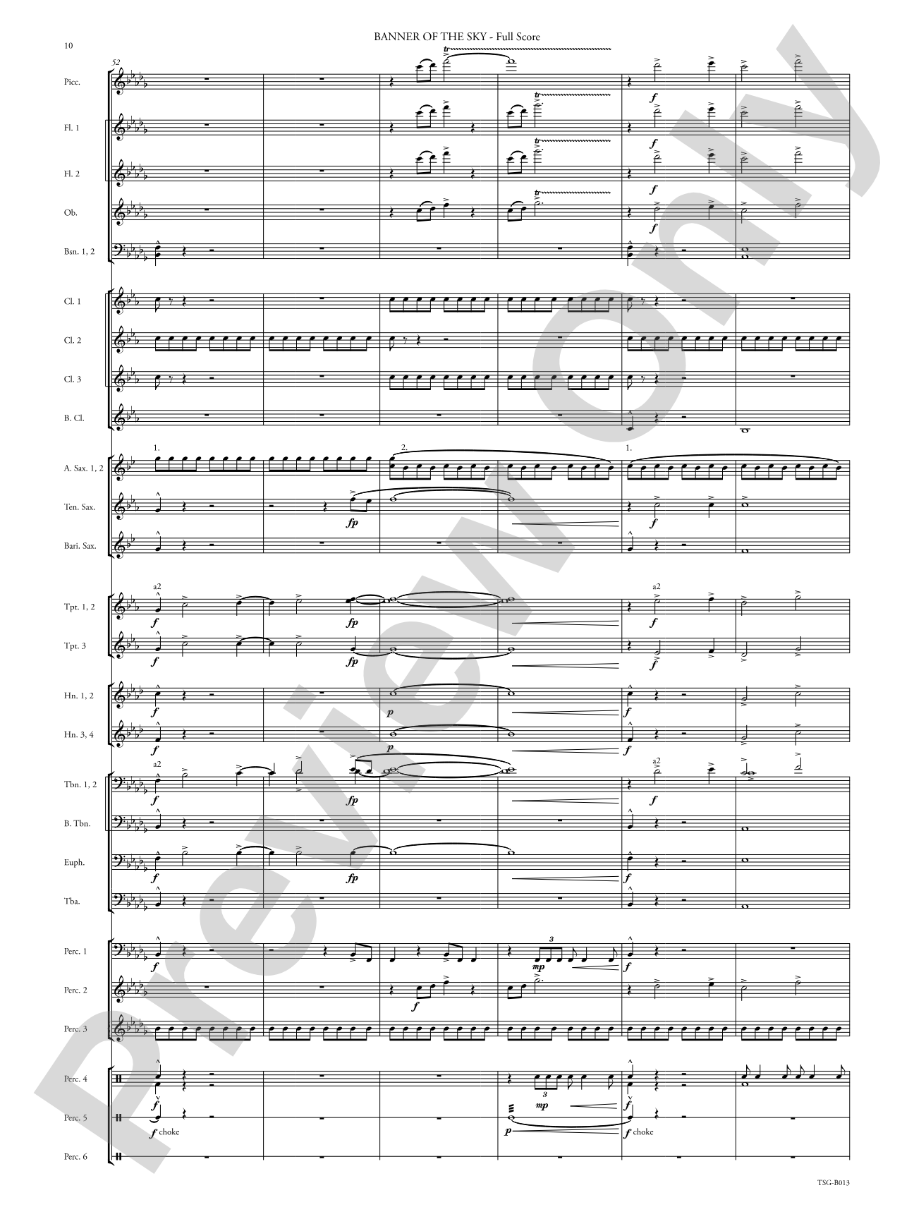 Banner of the Sky: Concert Band Conductor Score & Parts