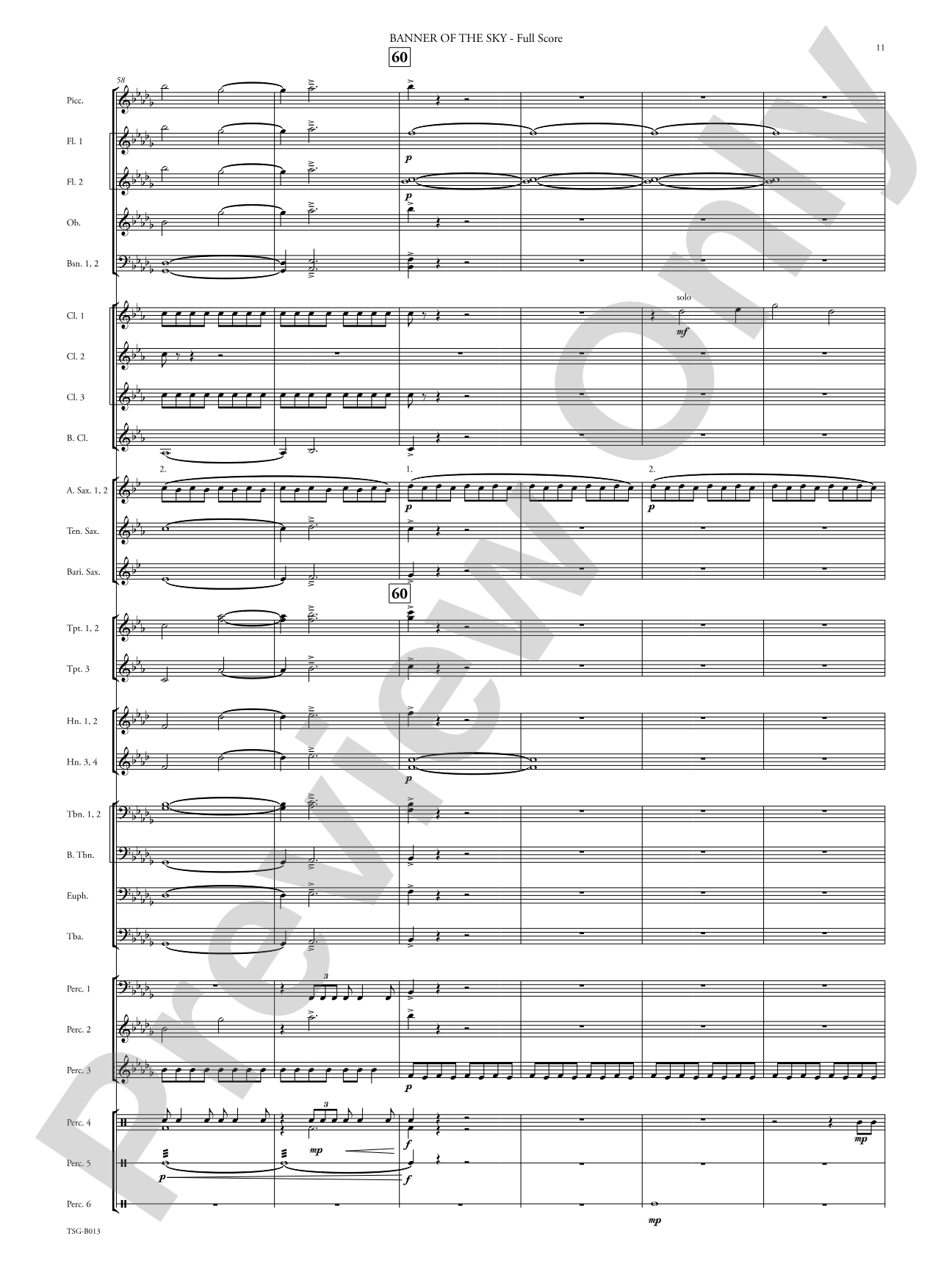 Banner of the Sky: Concert Band Conductor Score & Parts