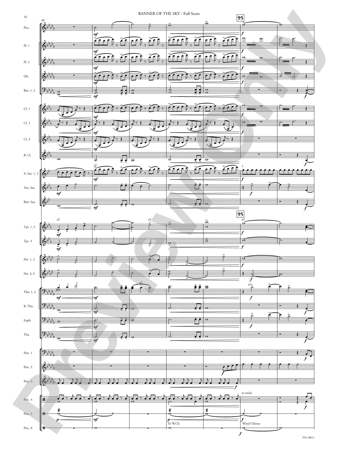 Banner of the Sky: Concert Band Conductor Score & Parts