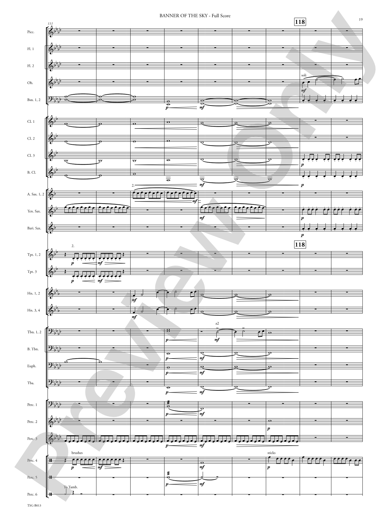 Banner of the Sky: Concert Band Conductor Score & Parts