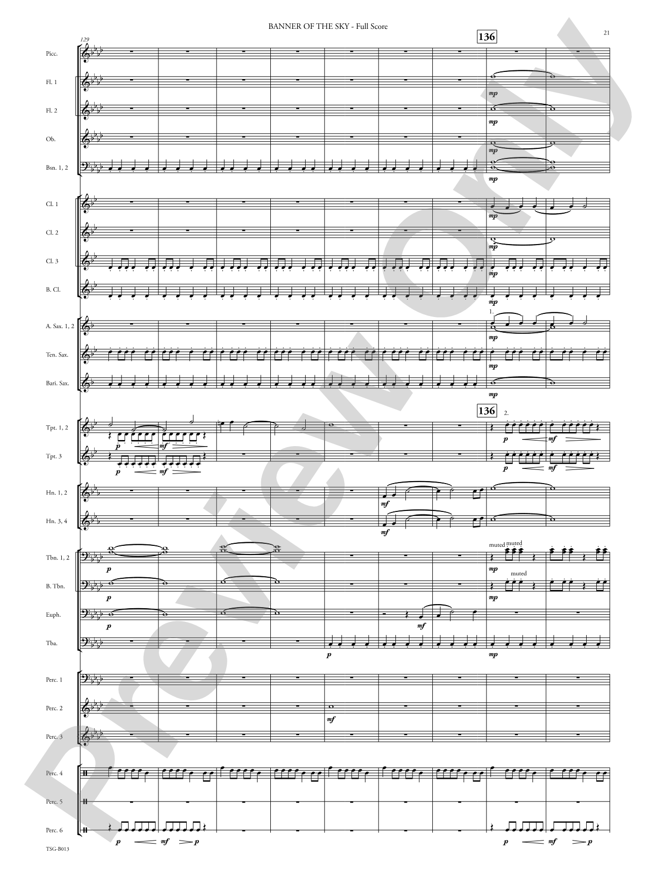 Banner of the Sky: Concert Band Conductor Score & Parts