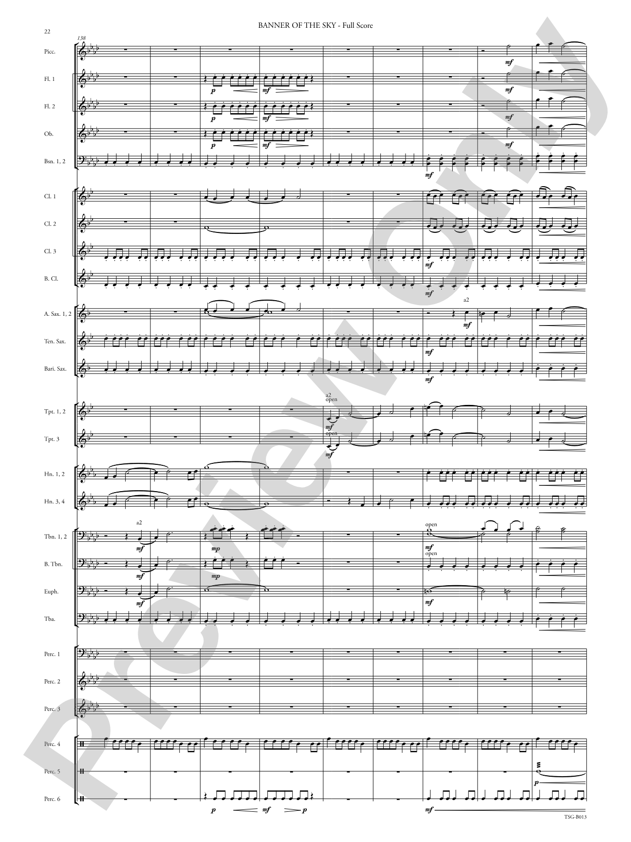 Banner of the Sky: Concert Band Conductor Score & Parts