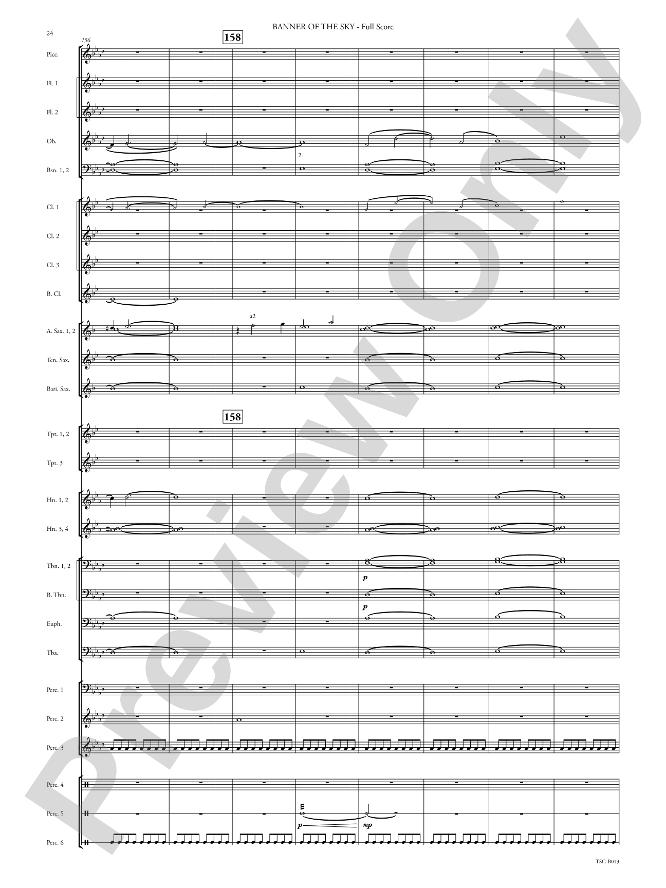 Banner of the Sky: Concert Band Conductor Score & Parts