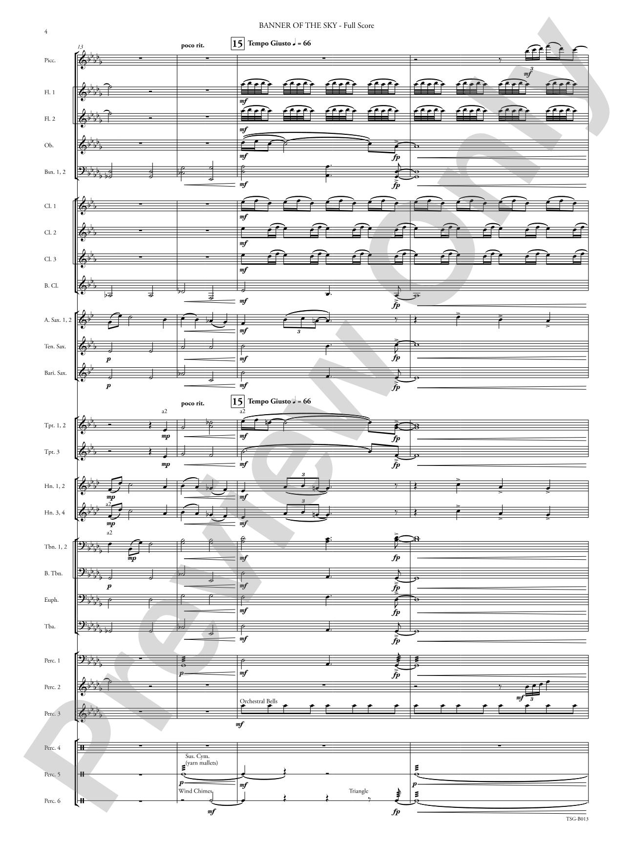 Banner of the Sky: Concert Band Conductor Score & Parts