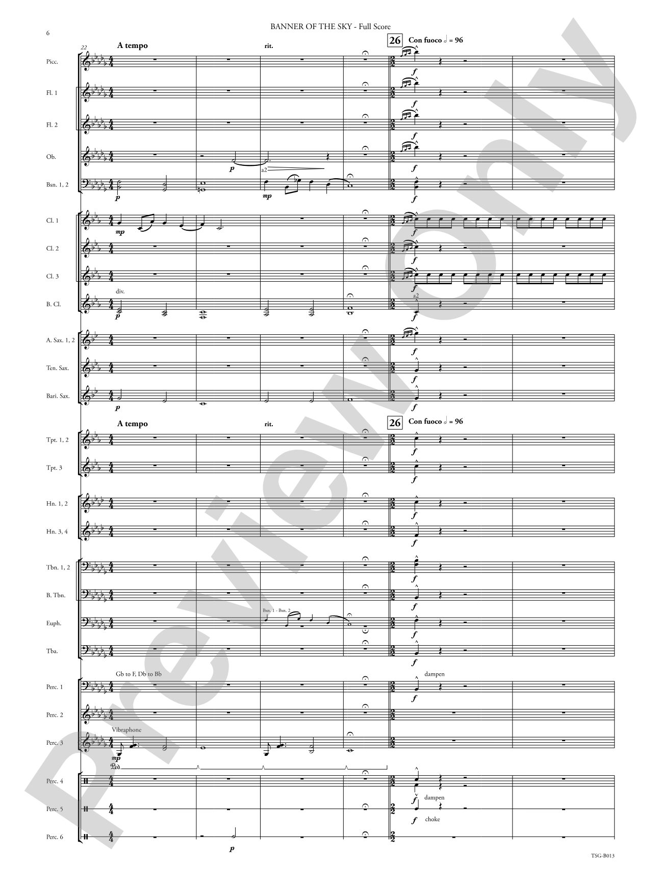 Banner of the Sky: Concert Band Conductor Score & Parts