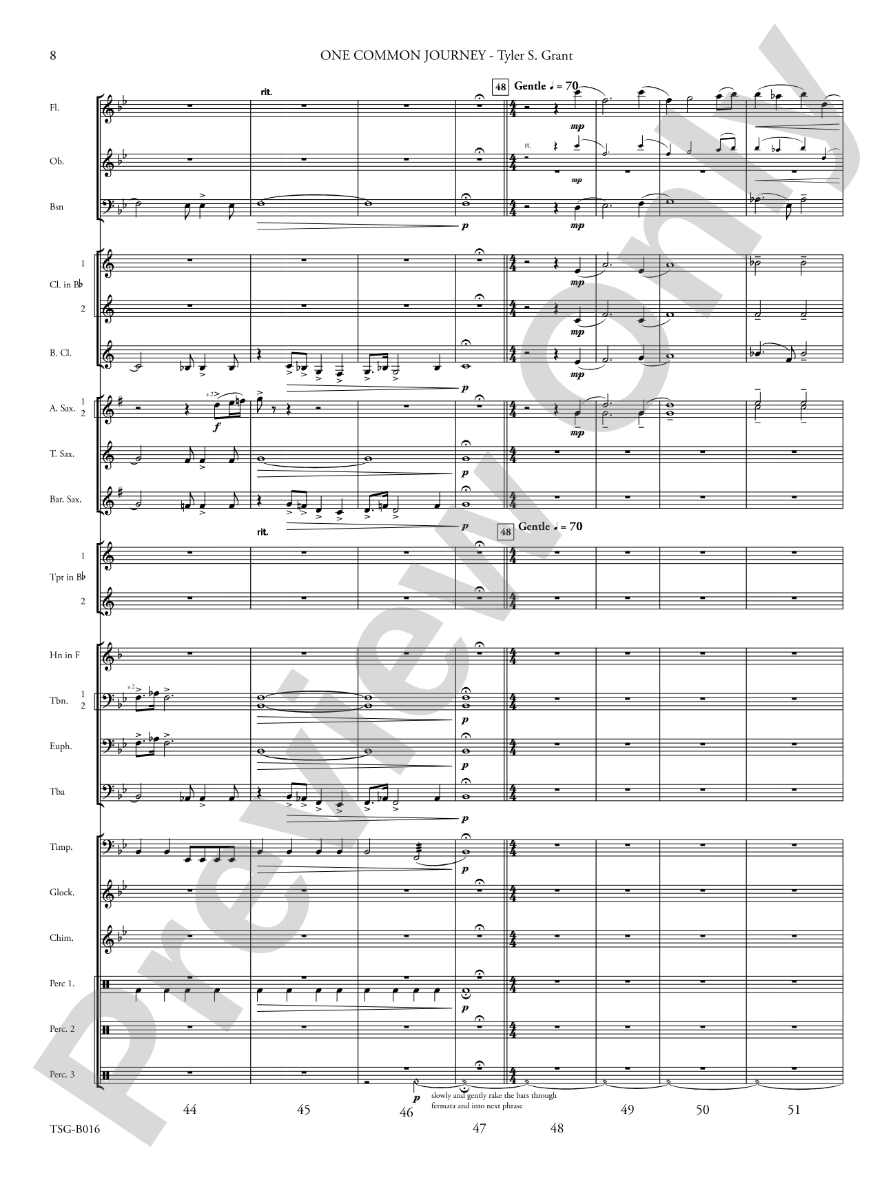 One Common Journey: Concert Band Conductor Score & Parts