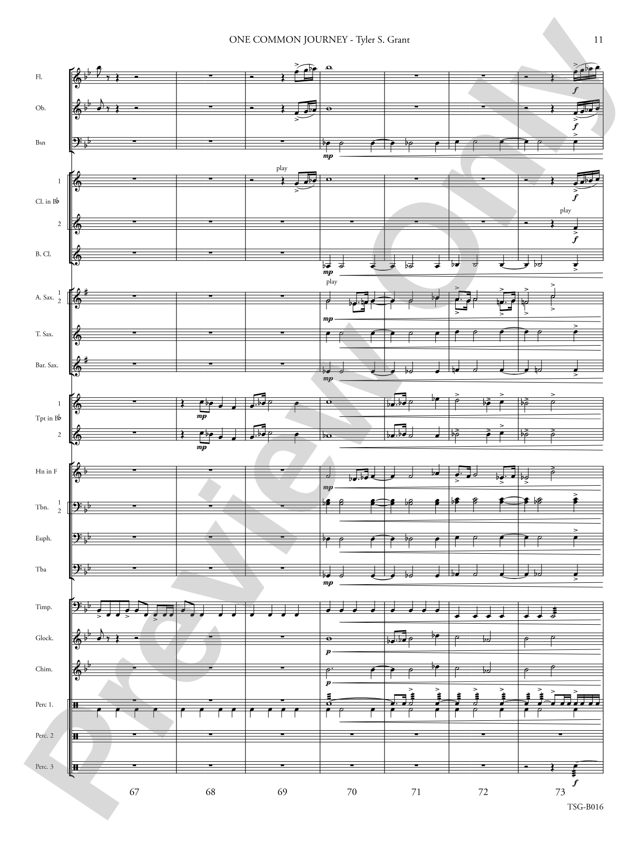 One Common Journey: Concert Band Conductor Score & Parts