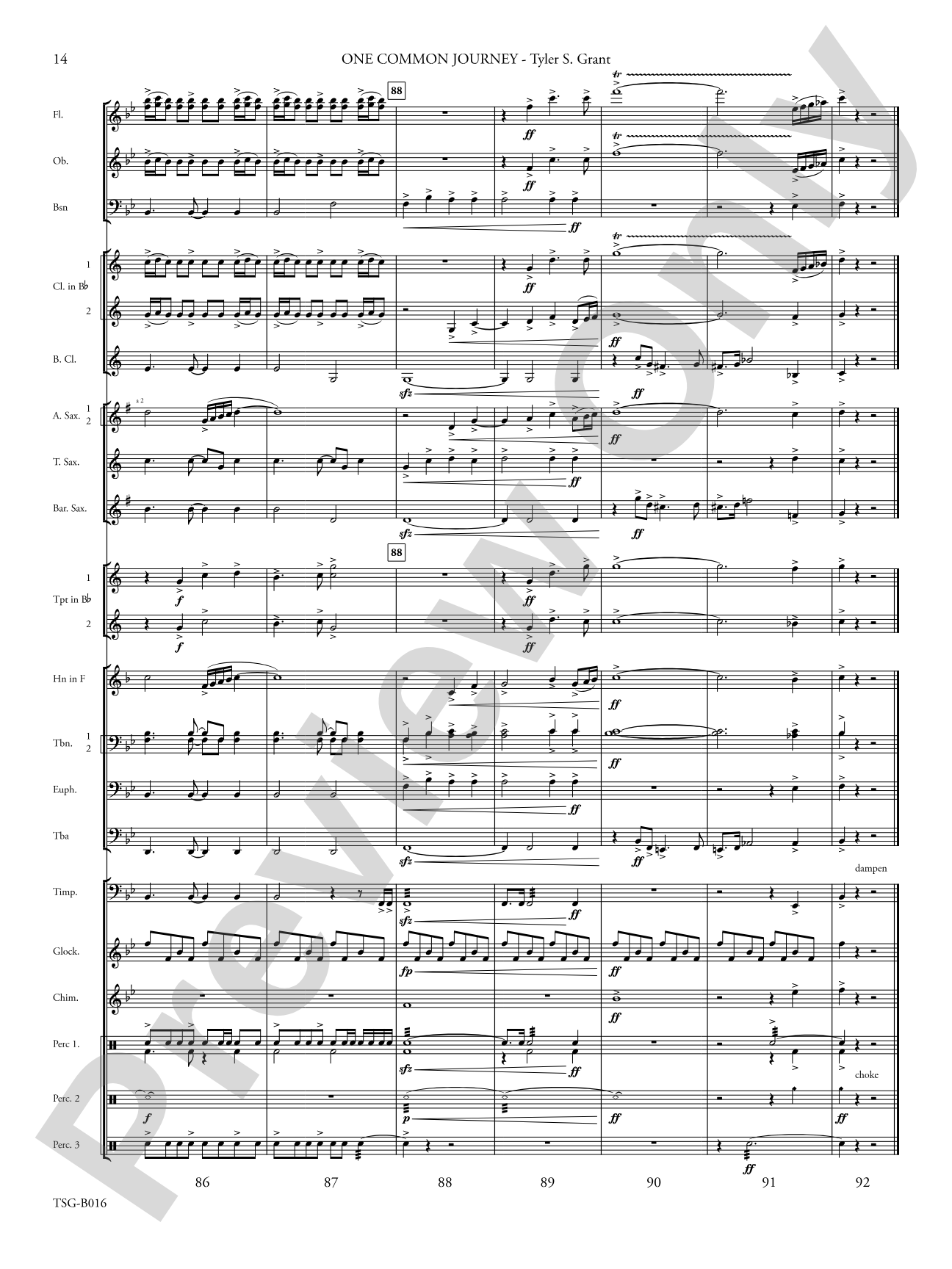 One Common Journey: Concert Band Conductor Score & Parts