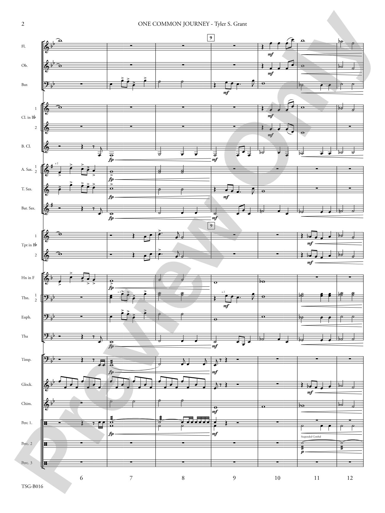 One Common Journey: Concert Band Conductor Score & Parts