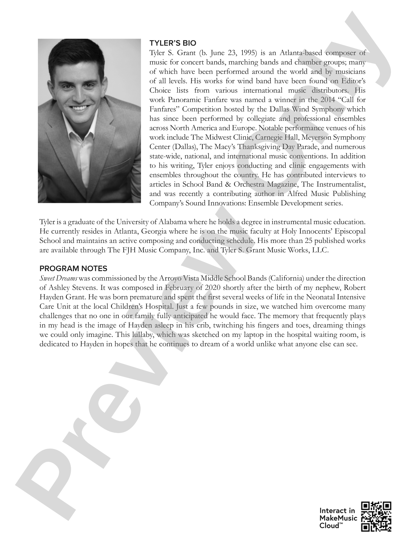 Sweet Dreams: Concert Band Conductor Score & Parts