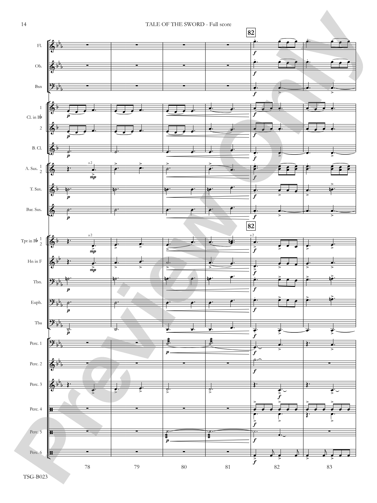 Tale of the Sword: Concert Band Conductor Score & Parts