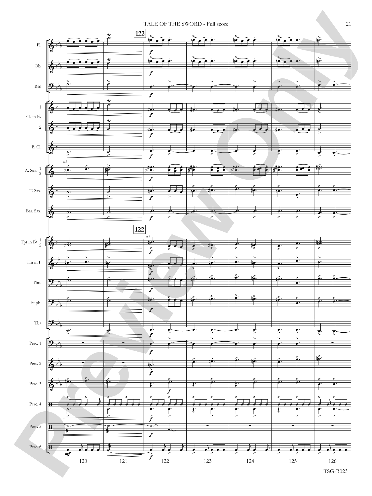Tale of the Sword: Concert Band Conductor Score & Parts