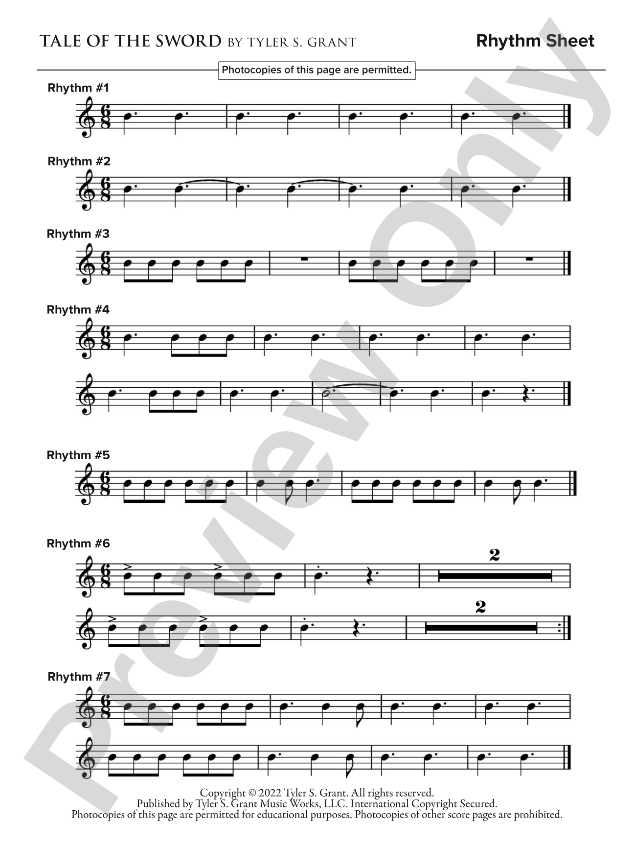 Tale of the Sword: Concert Band Conductor Score & Parts