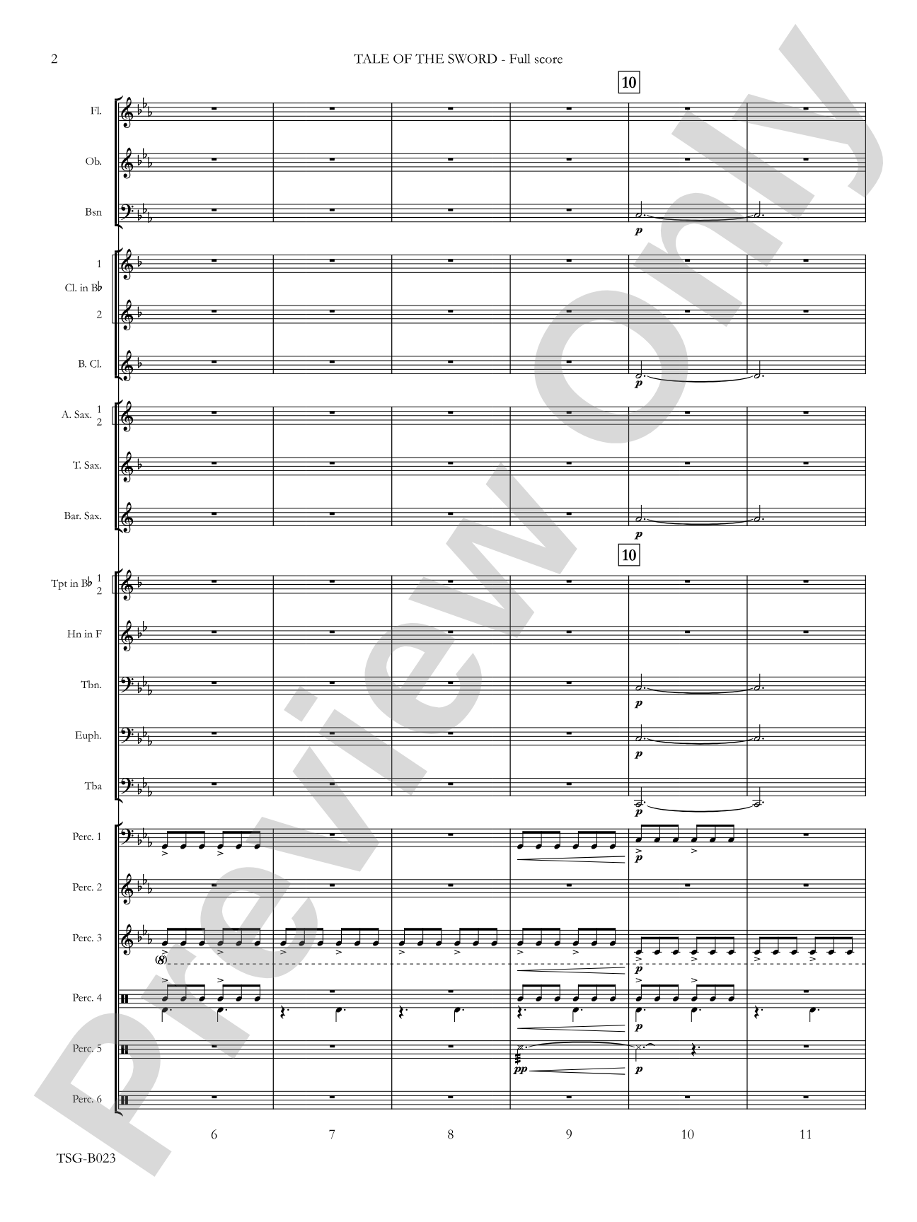 Tale of the Sword: Concert Band Conductor Score & Parts