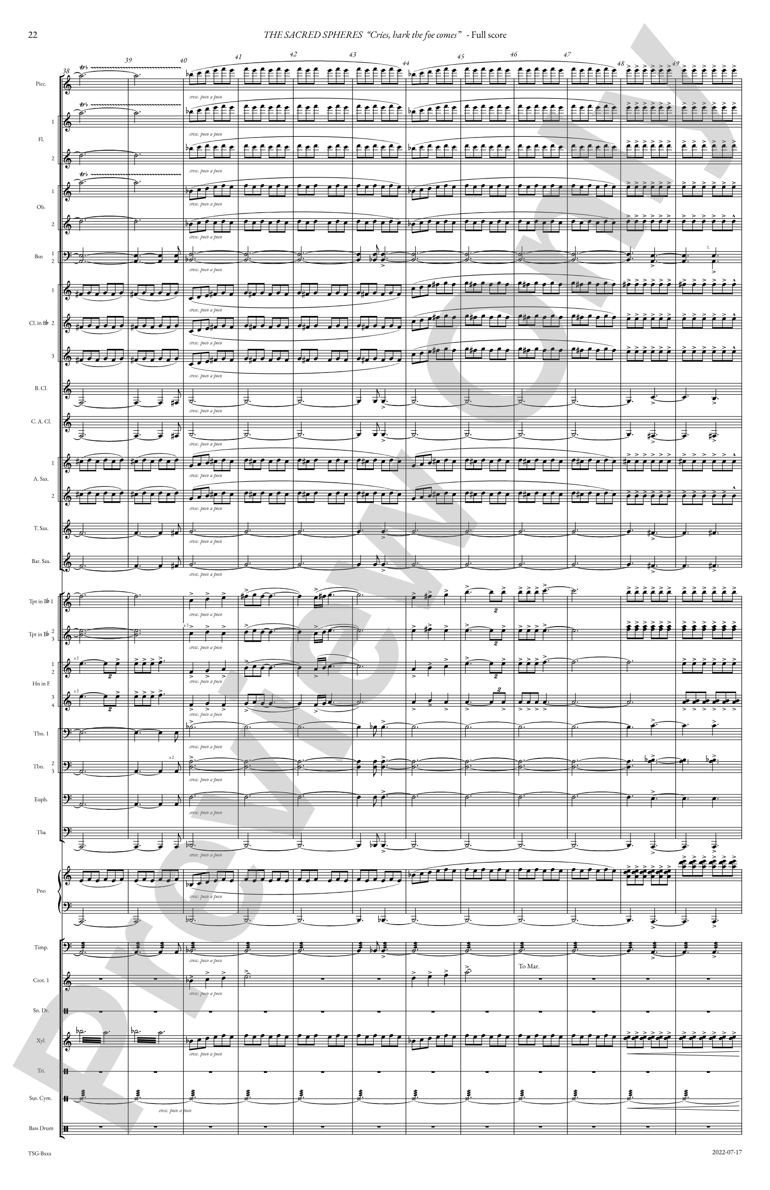 The Sacred Spheres: Concert Band Conductor Score & Parts