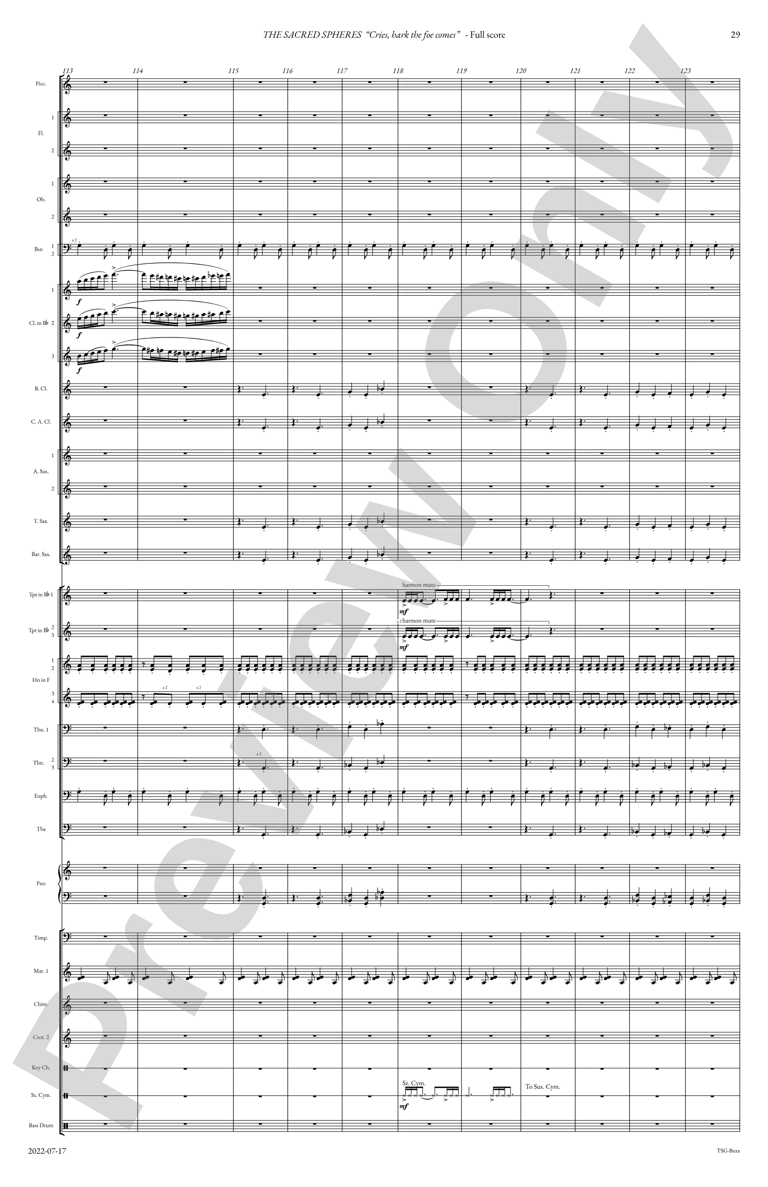 The Sacred Spheres: Concert Band Conductor Score & Parts