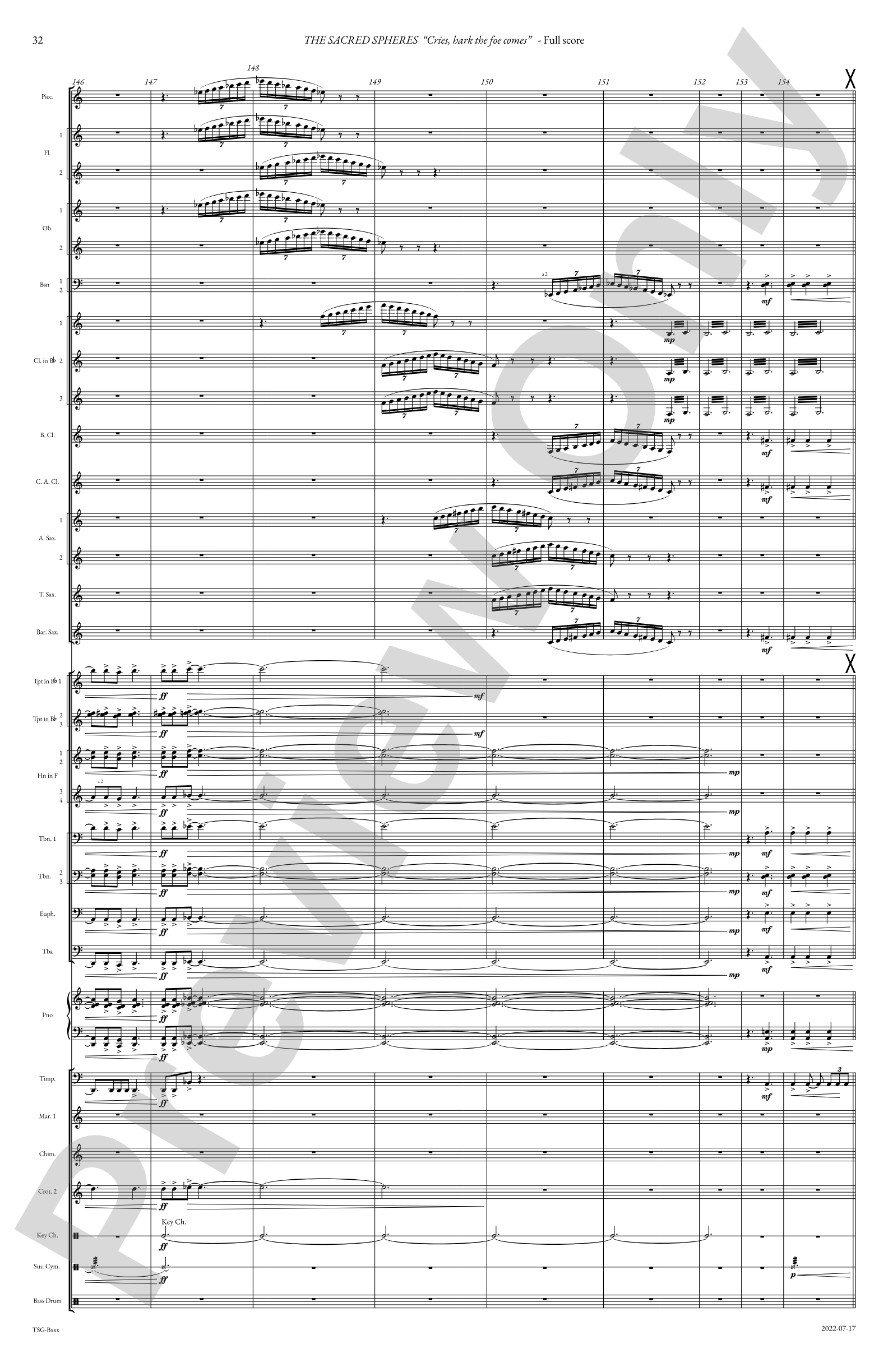 The Sacred Spheres: Concert Band Conductor Score & Parts